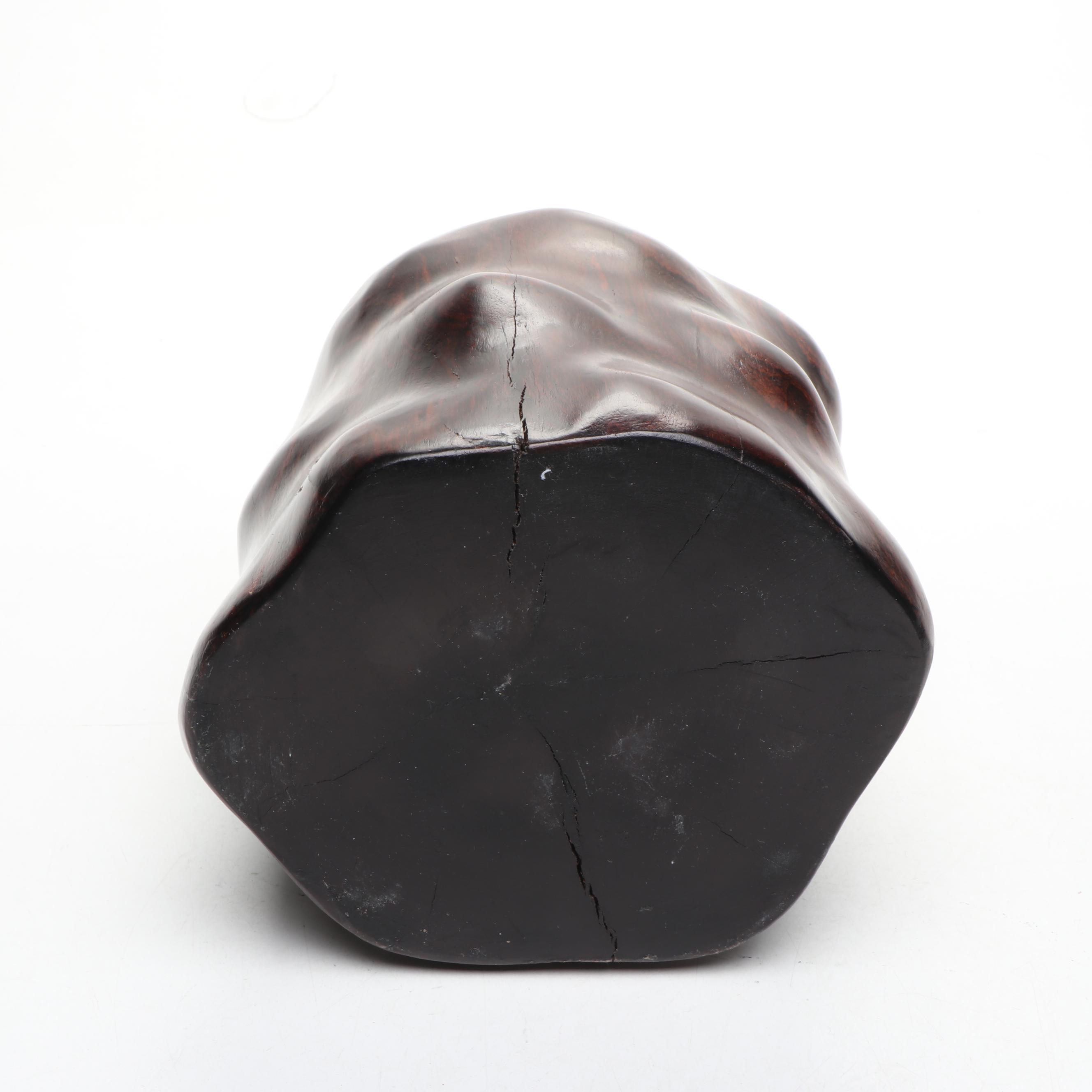 Chinese Carved Rosewood Brush Pot