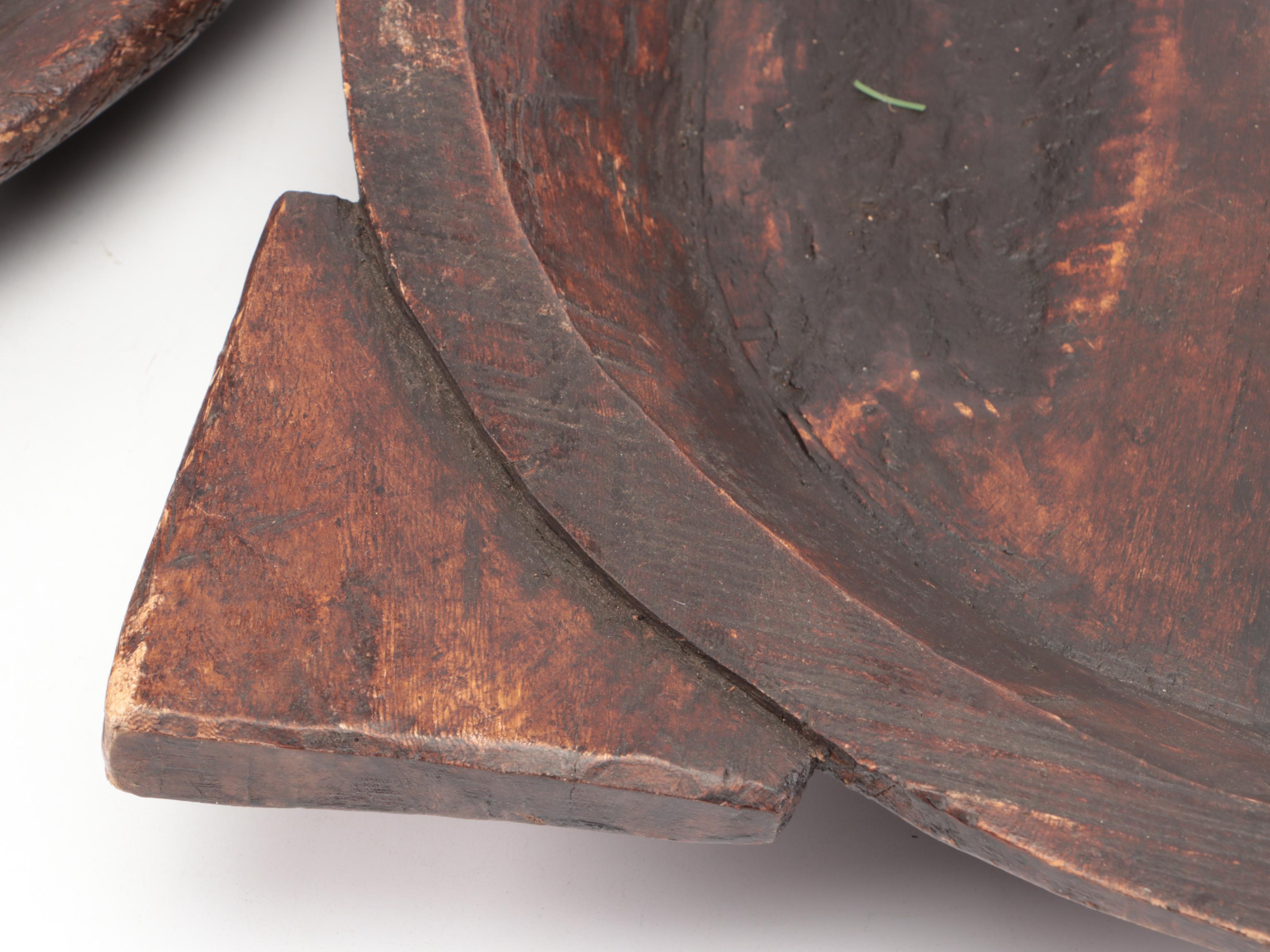 Nadeau and Other Rustic Wooden Parat Bowls