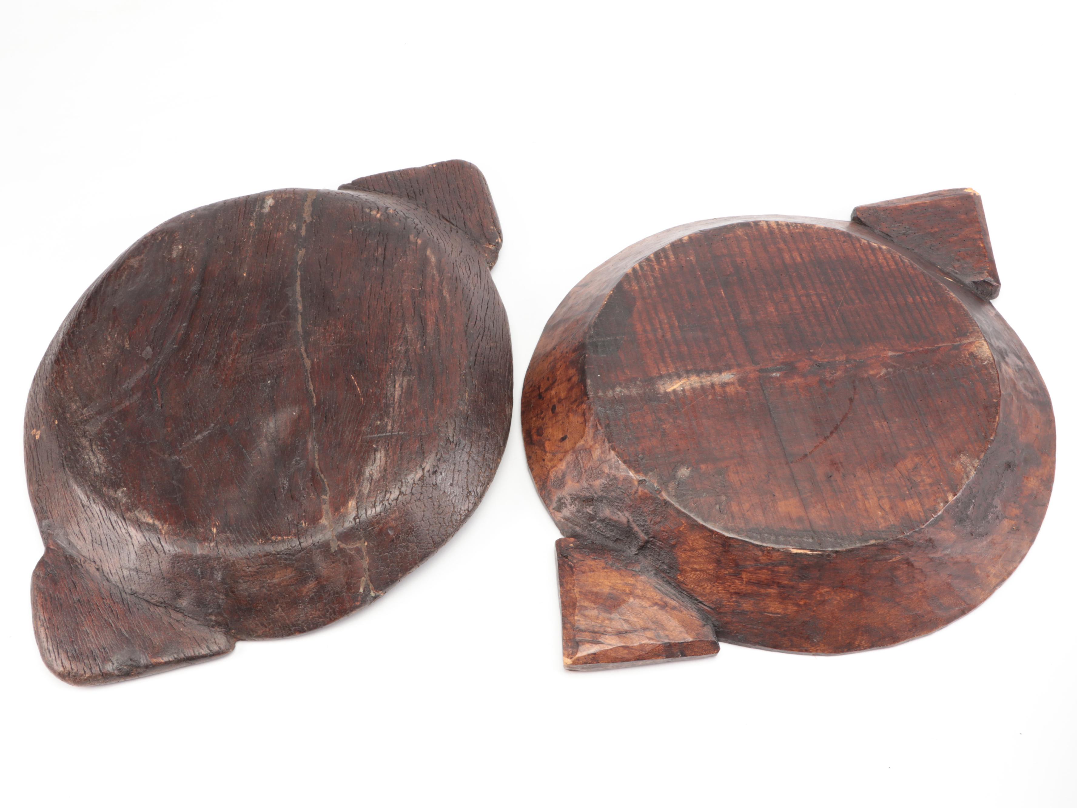 Nadeau and Other Rustic Wooden Parat Bowls