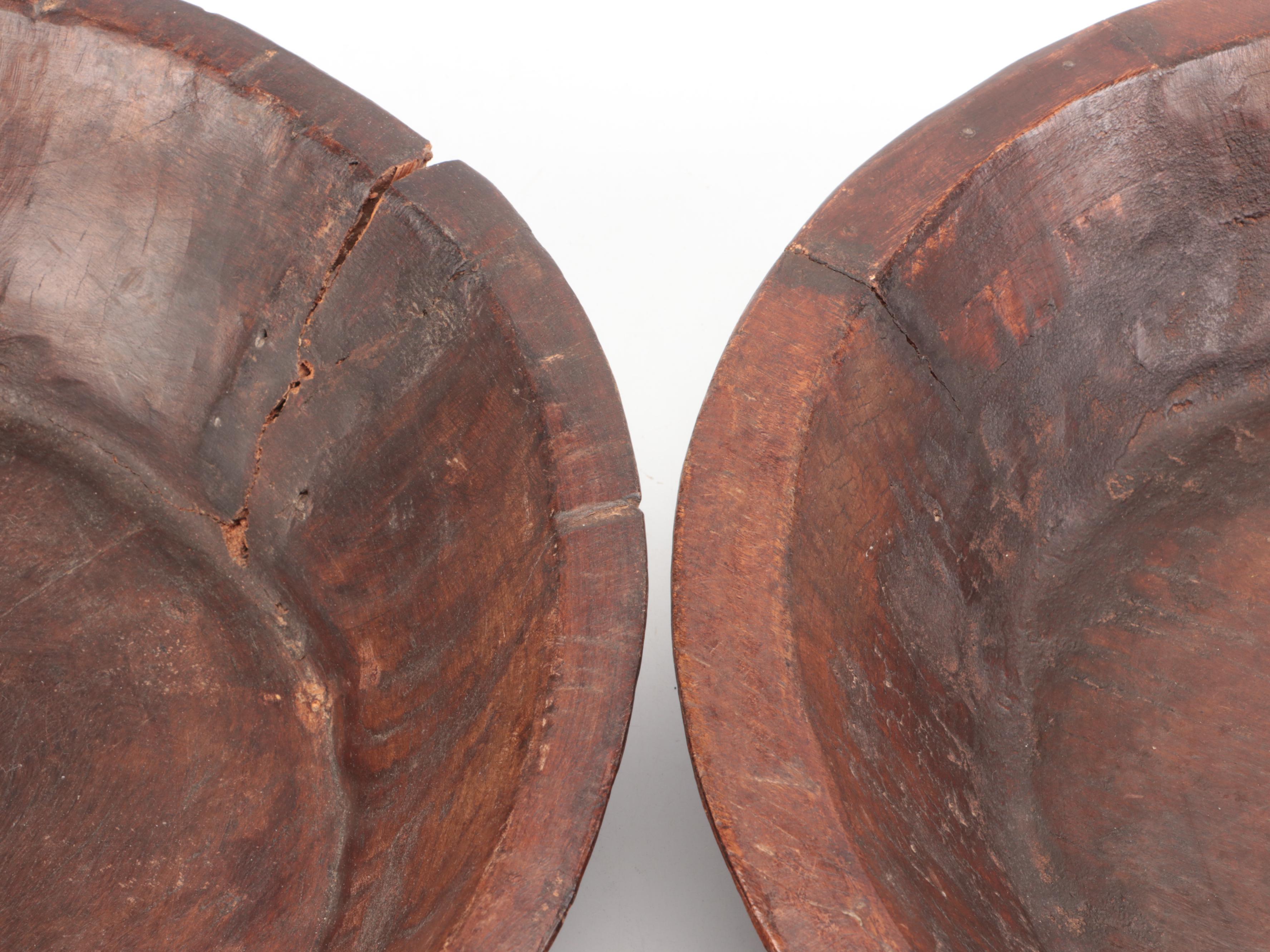 Nadeau and Other Rustic Wooden Parat Bowls