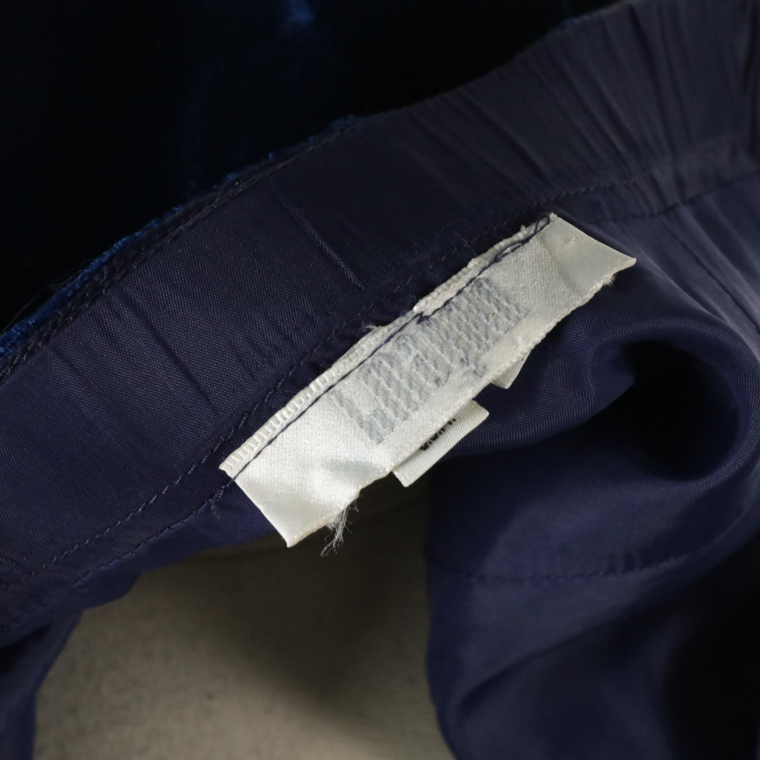 Blue Velvet 2-Piece Set & Navy Pleated Full-Length Occasion Skirt with Tie Sash