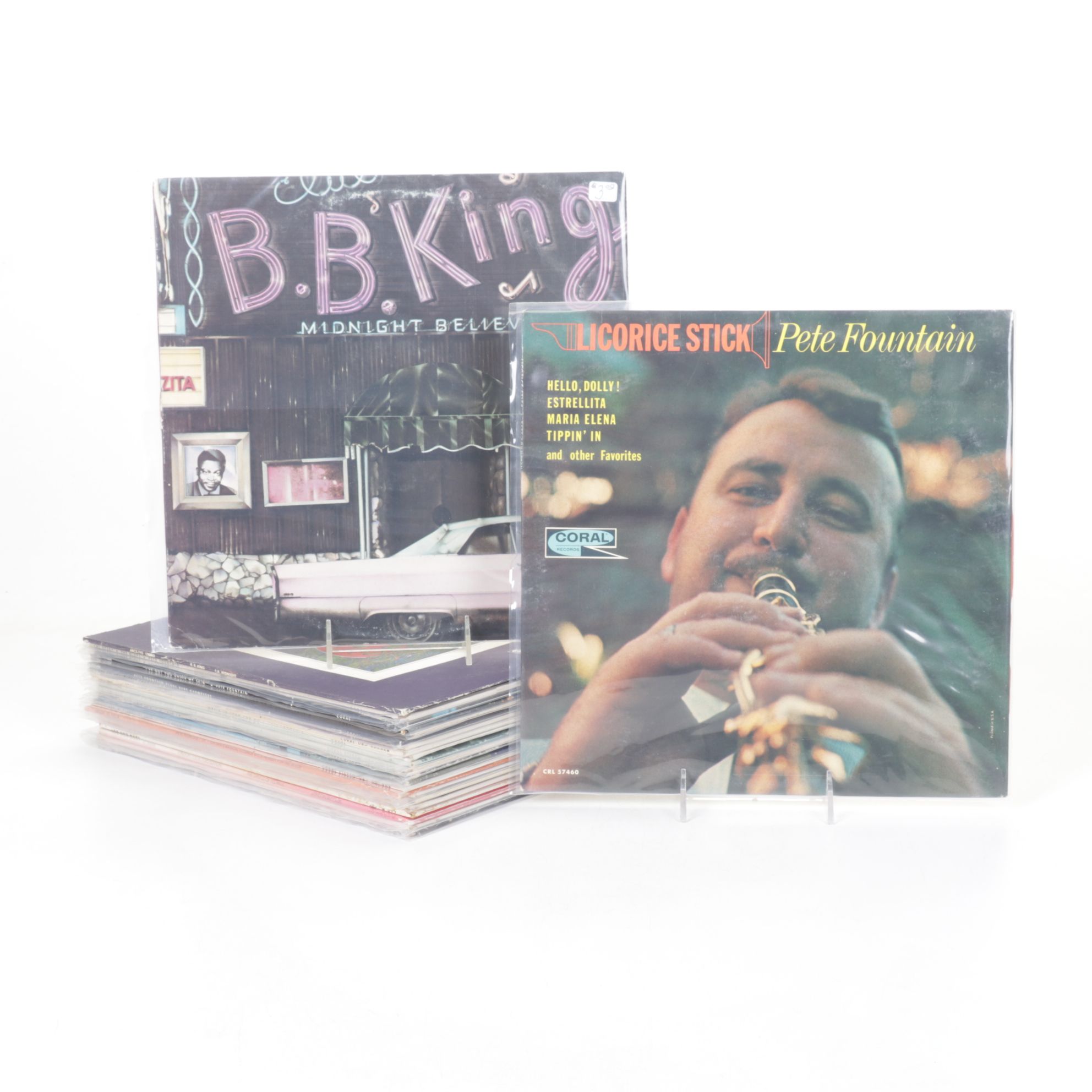 B.B. King, Pete Fountain & Other Jazz Vinyl Record Albums