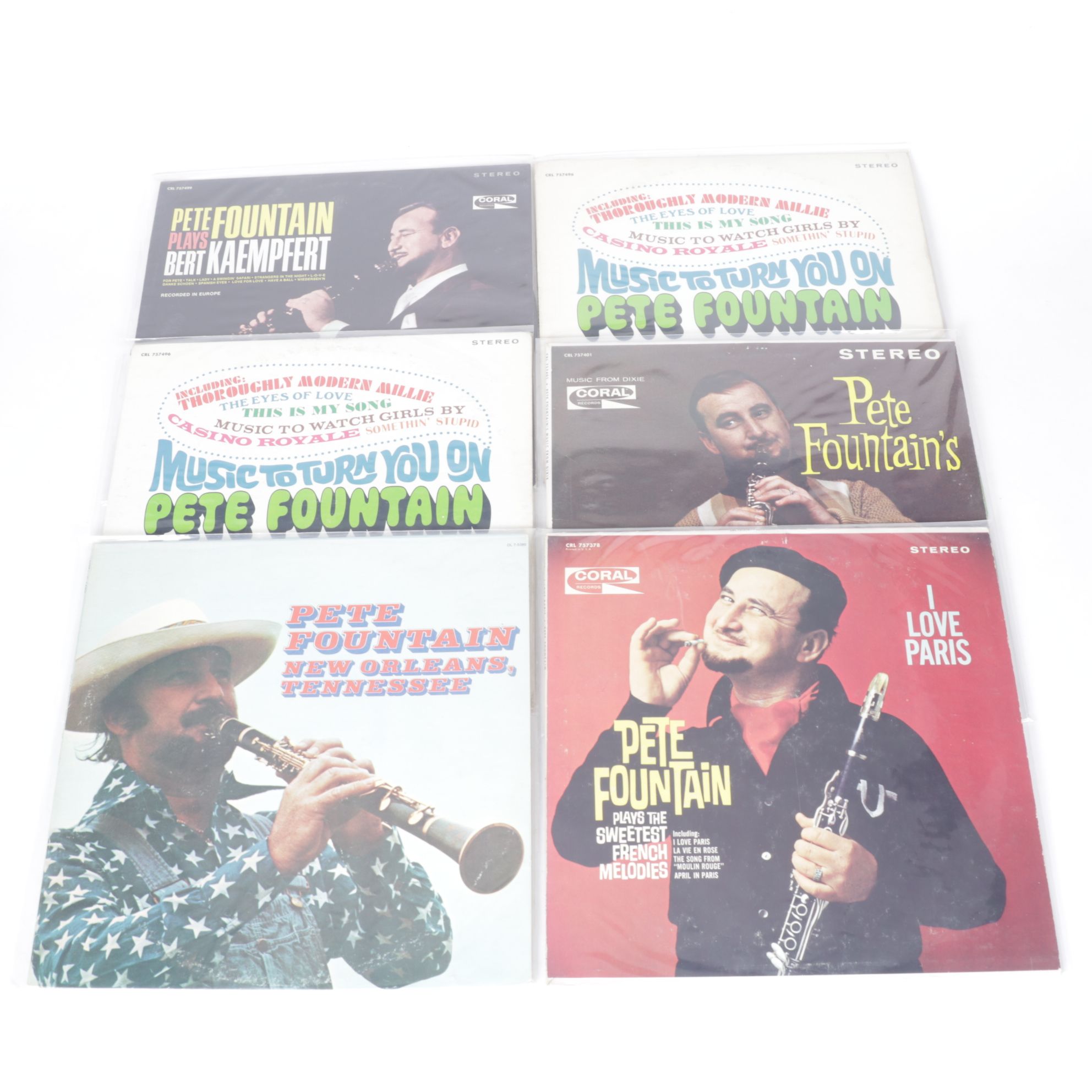 B.B. King, Pete Fountain & Other Jazz Vinyl Record Albums