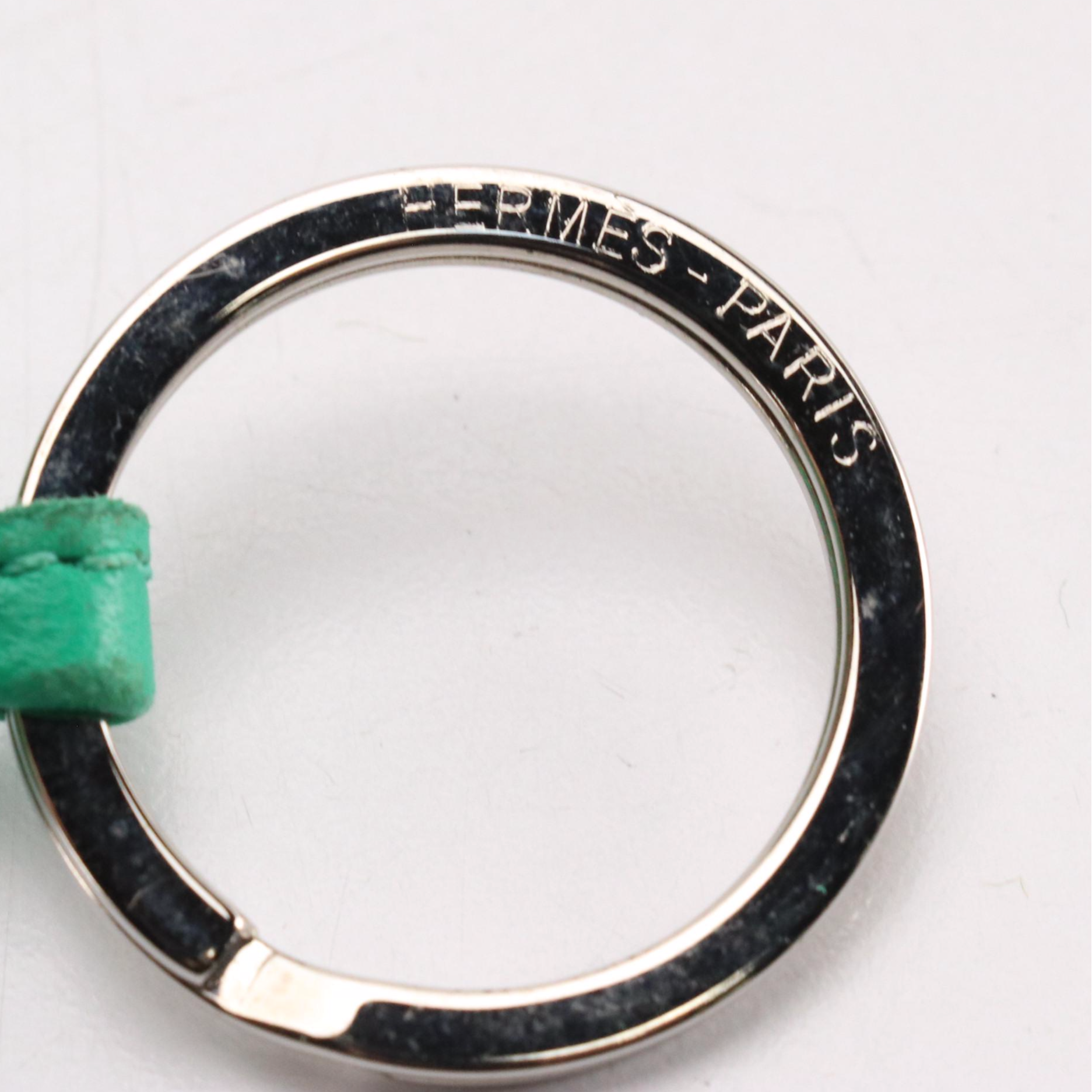 Hermès Carmen Tassel Key Ring/Bag Charm in Kelly Green Lambskin Leather