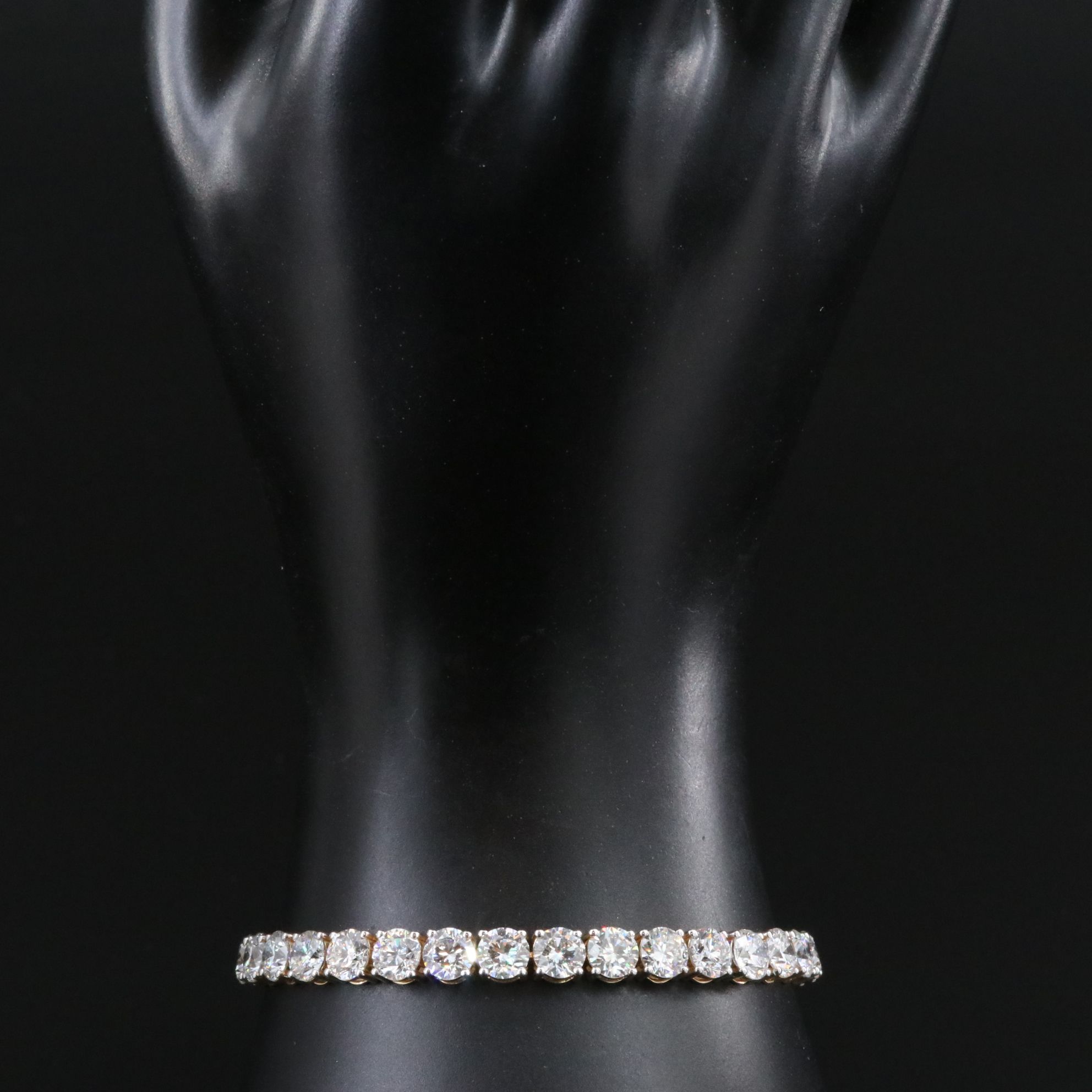 14K 20.31 CTW Lab Grown Diamond Line Bracelet