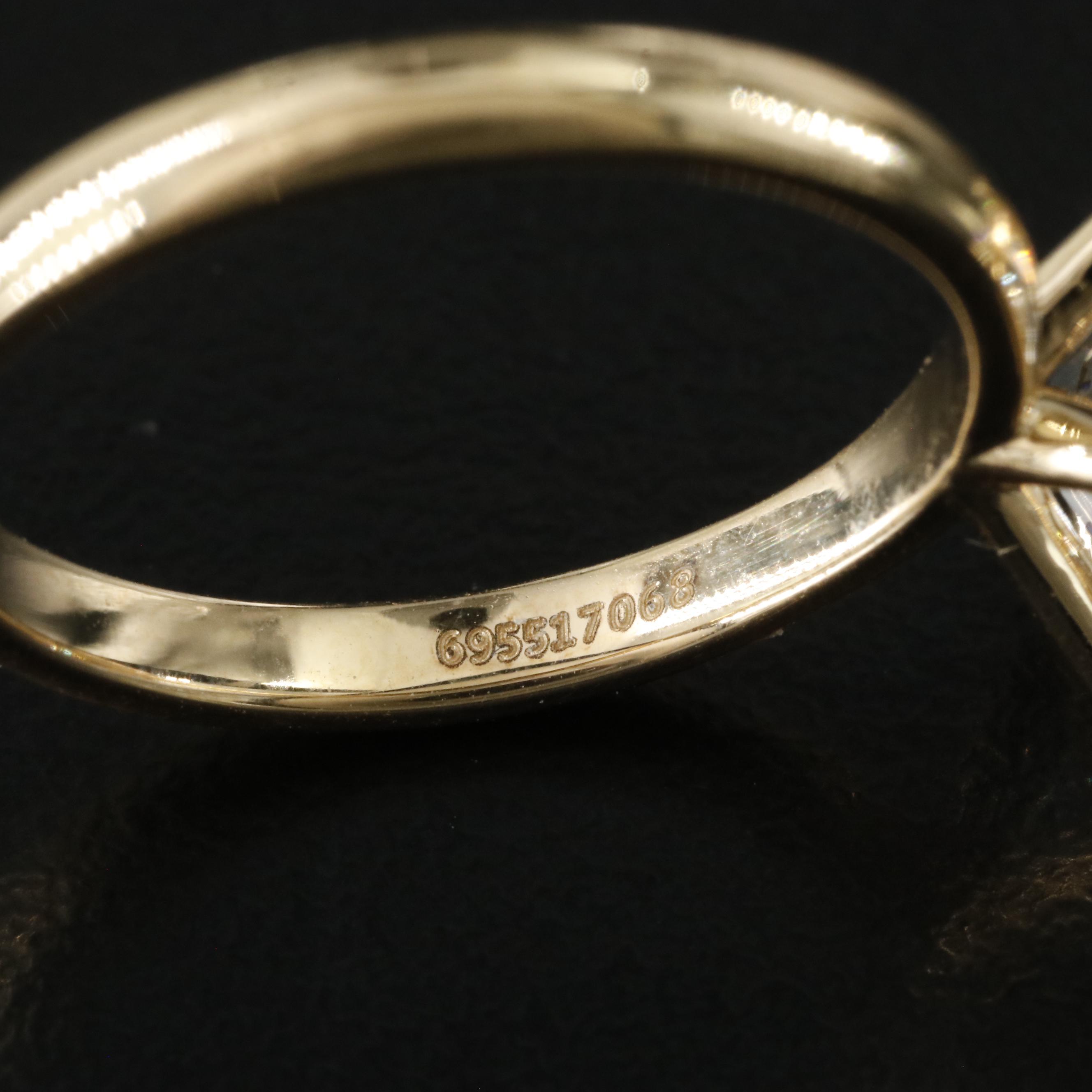 18K 5.09 CT Lab Grown Diamond Solitaire Ring with IGI Report