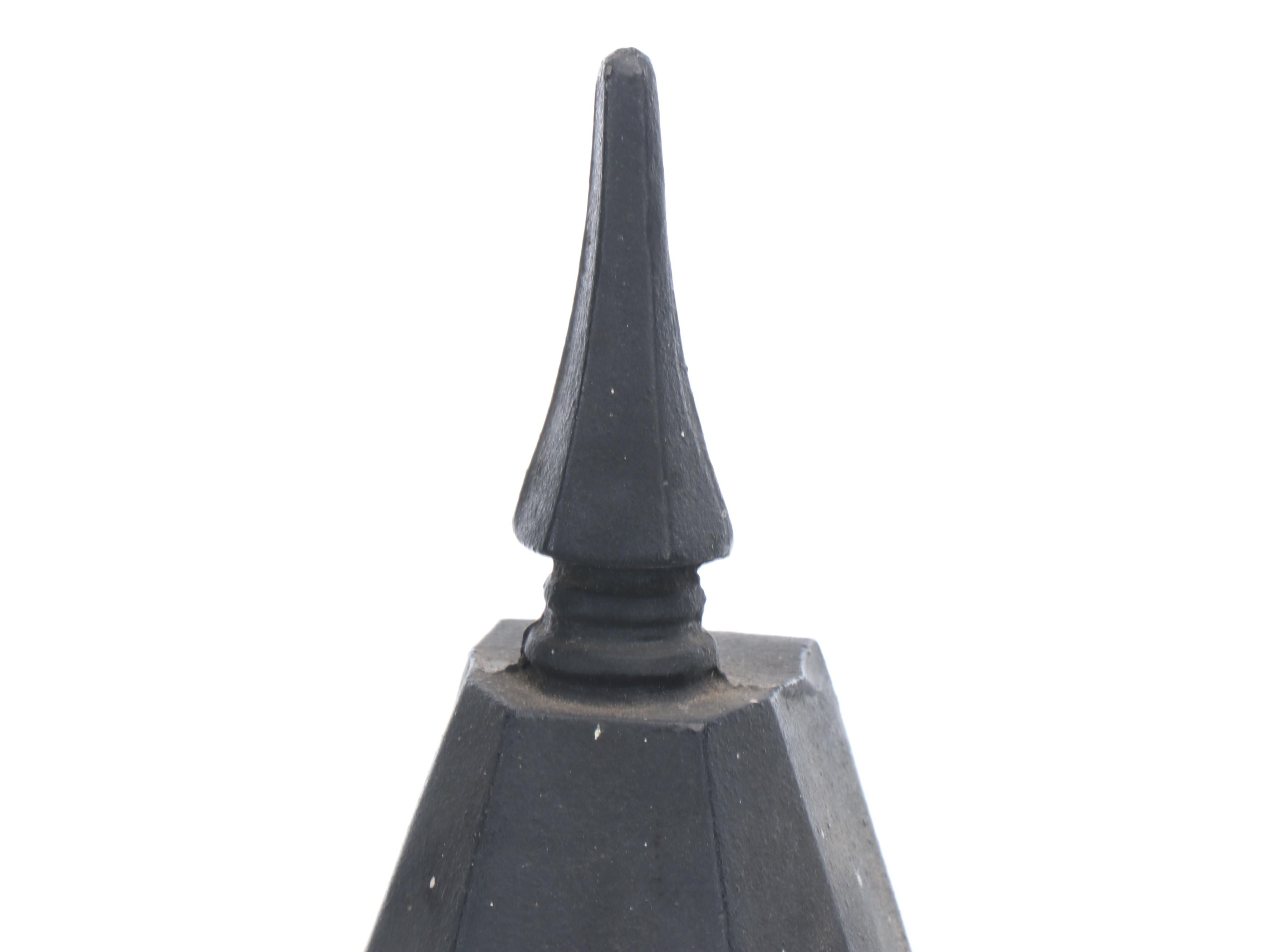 Gothic Style Black Metal Wall Lanterns with Yellow Seed Glass Panels