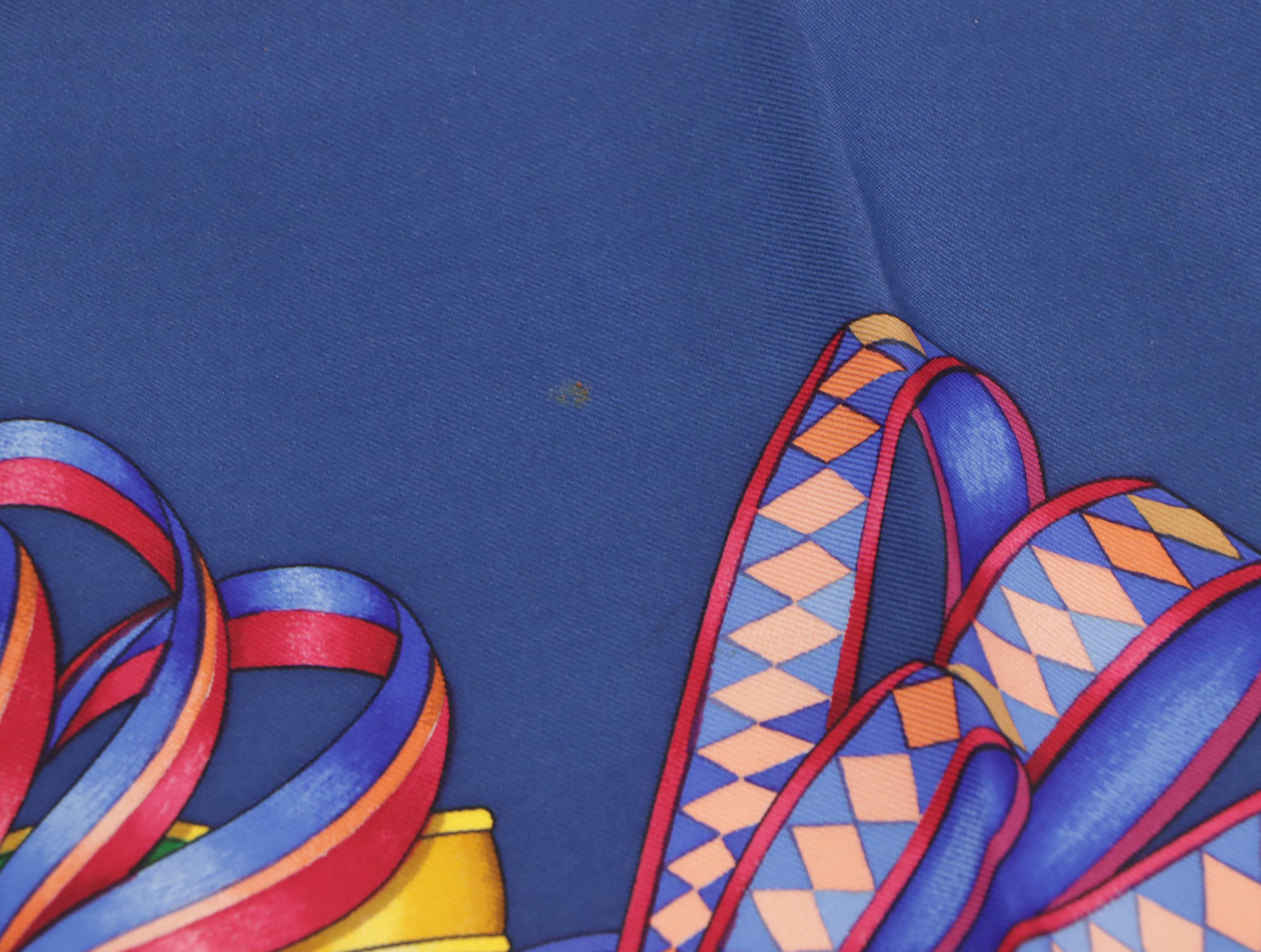 Hermès "Les Rubans du Cheval" Scarf 90 in Silk Twill