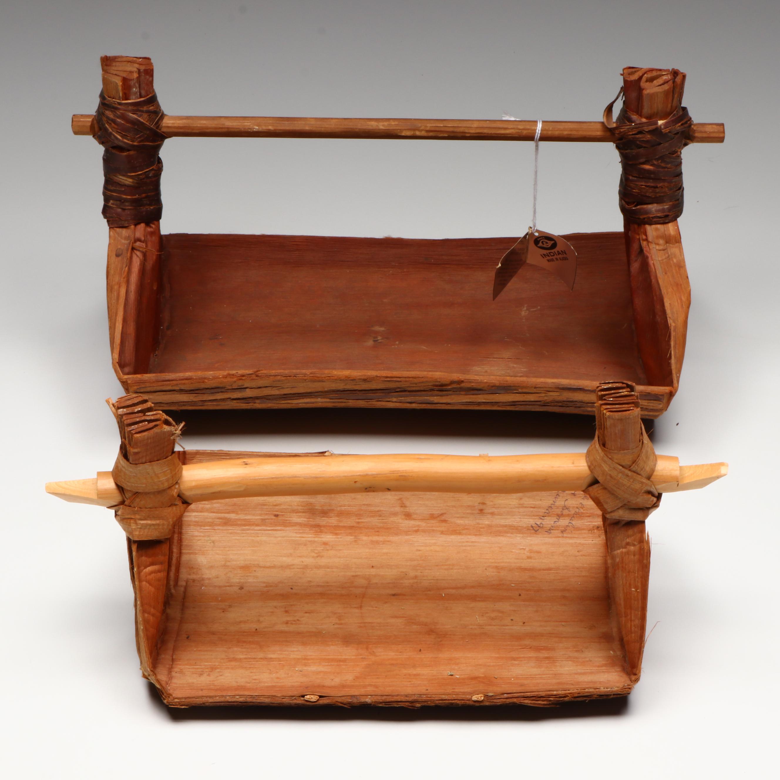 Two Indigenous Sub-Arctic Canoe Bailers, 20th Century