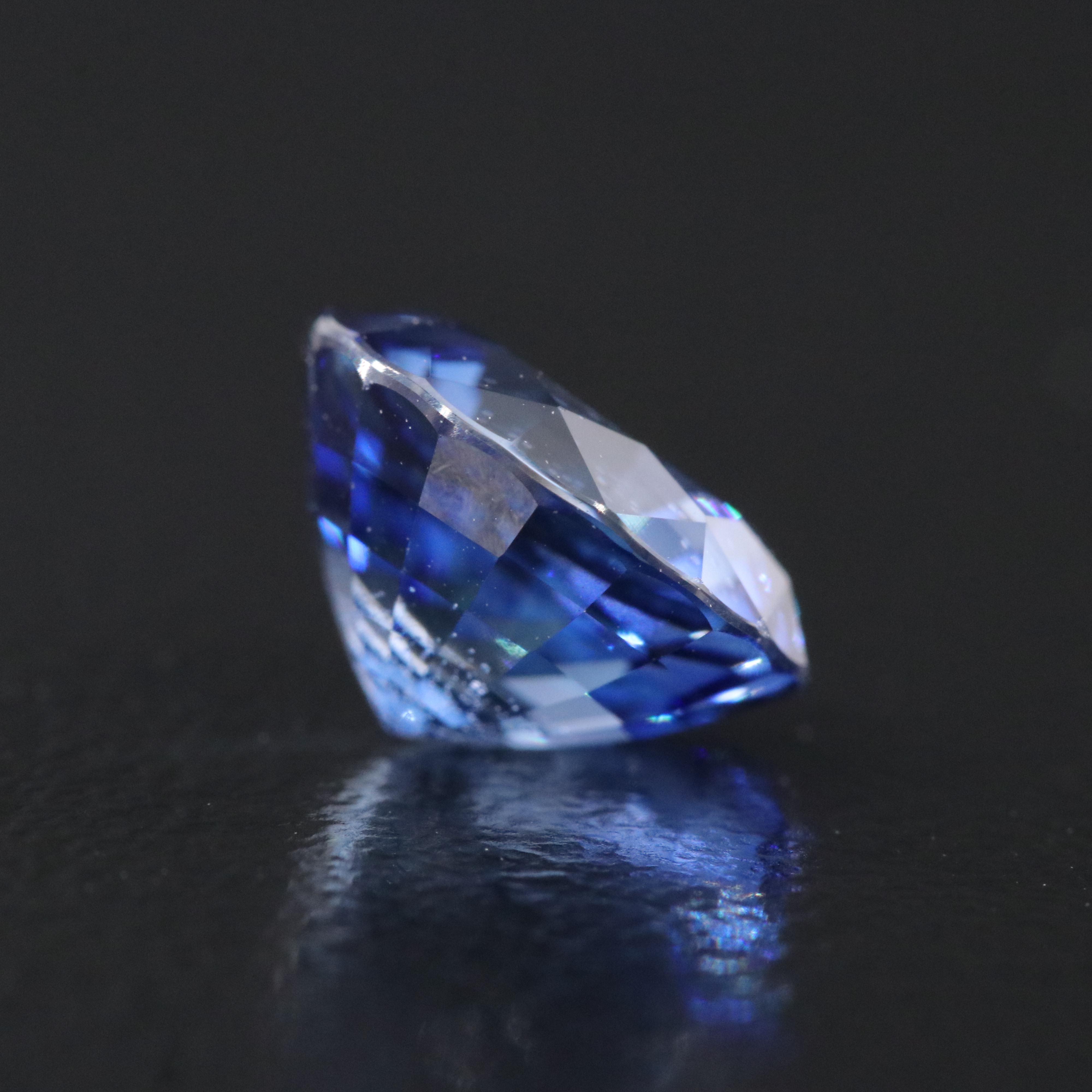 Loose 2.62 CT Lab Grown Sapphire