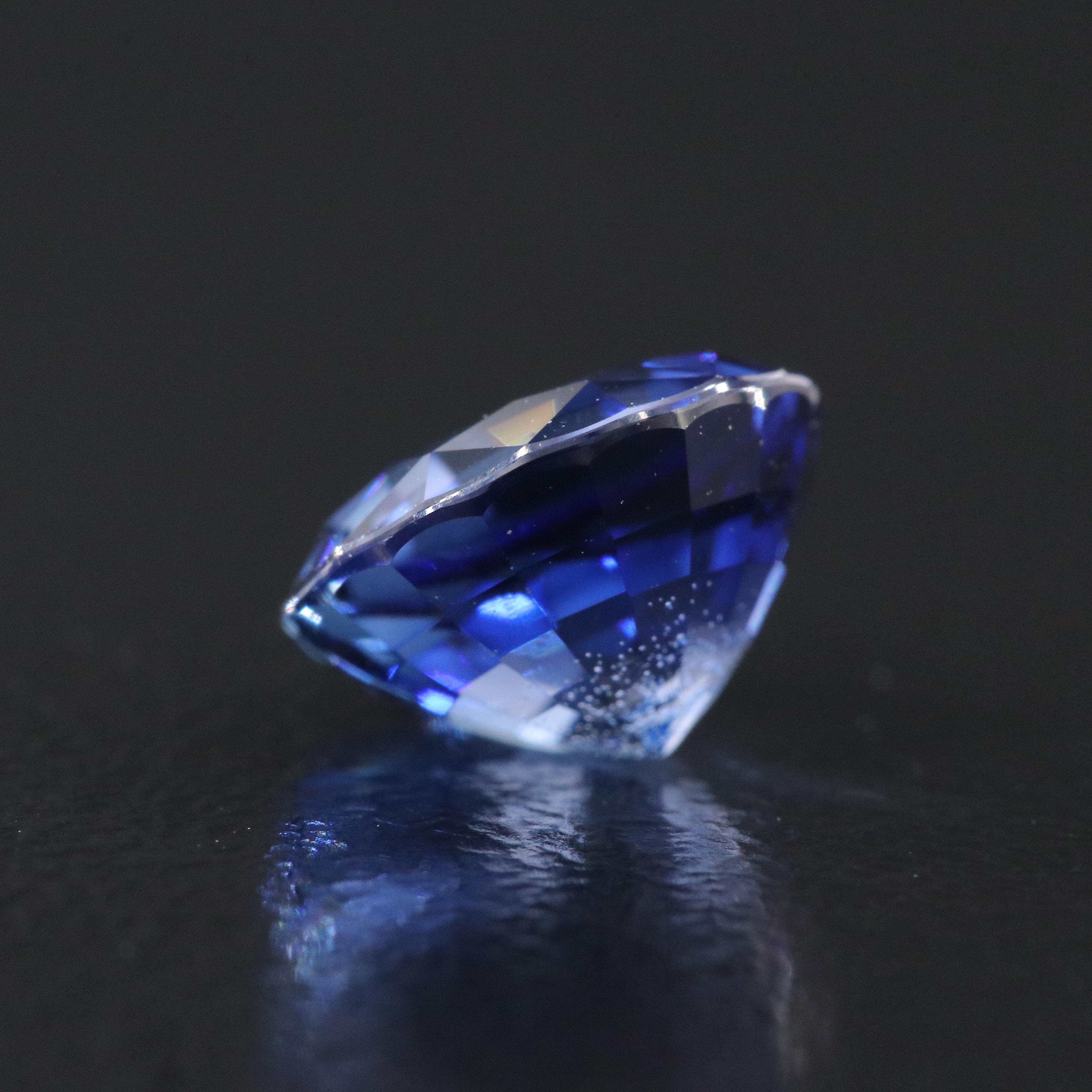 Loose 2.62 CT Lab Grown Sapphire