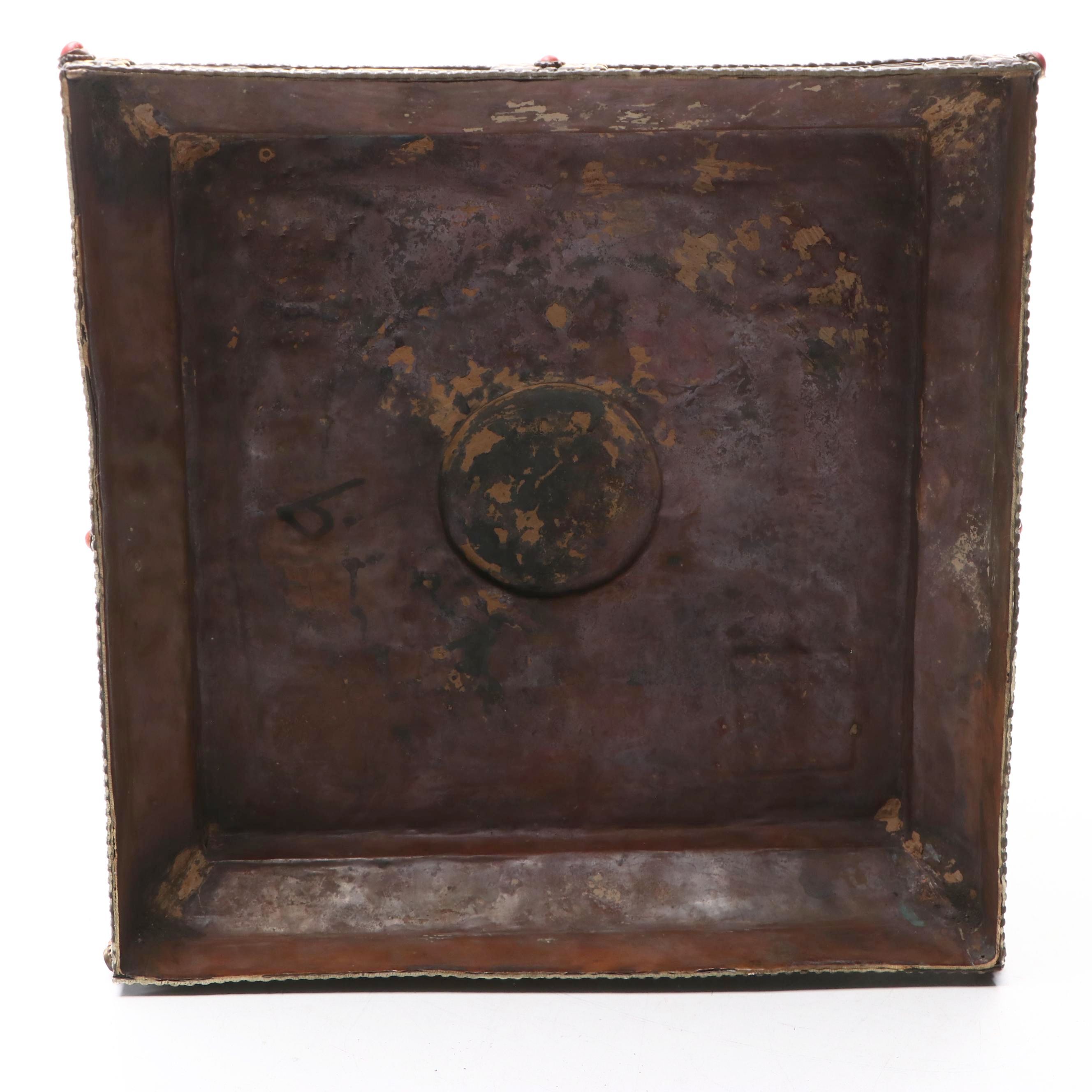 Tibetan Buddhist Prayer Wheel with Temple Stand