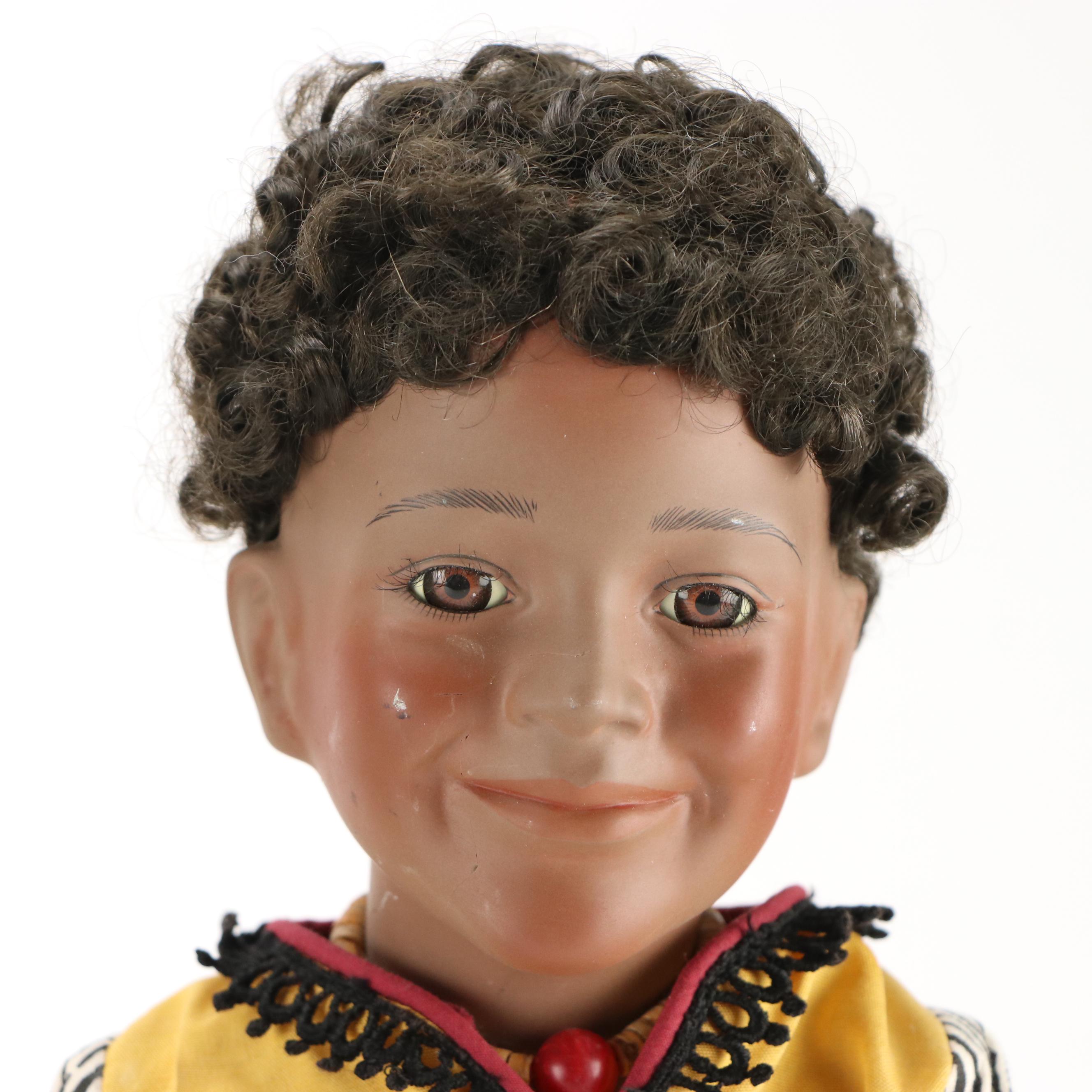 The Danbury Mint "Okolo" Porcelain Doll with More Vintage Dolls