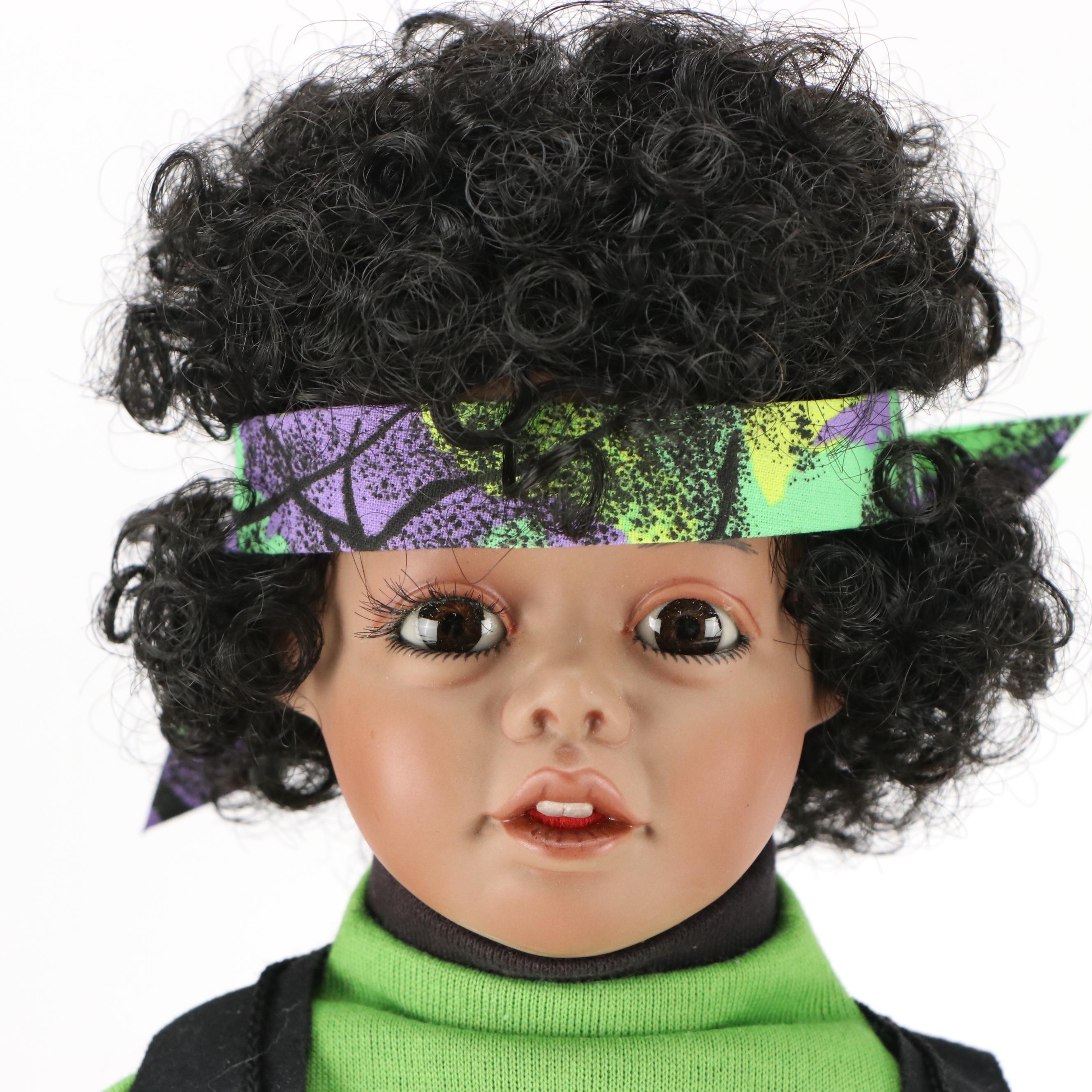 The Danbury Mint "Okolo" Porcelain Doll with More Vintage Dolls