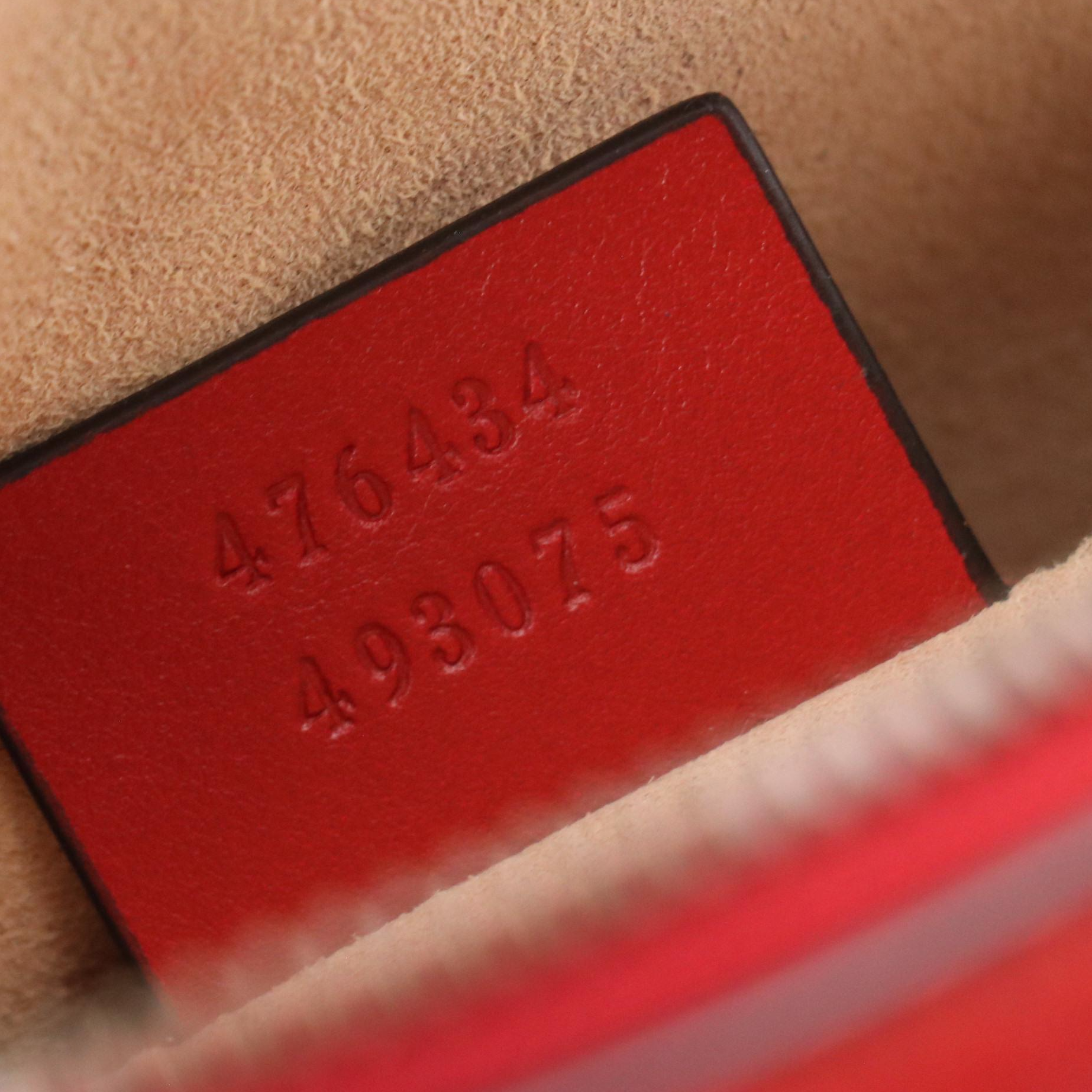 Gucci GG Marmont Belt Bag in Red Chevron Matelassé Leather