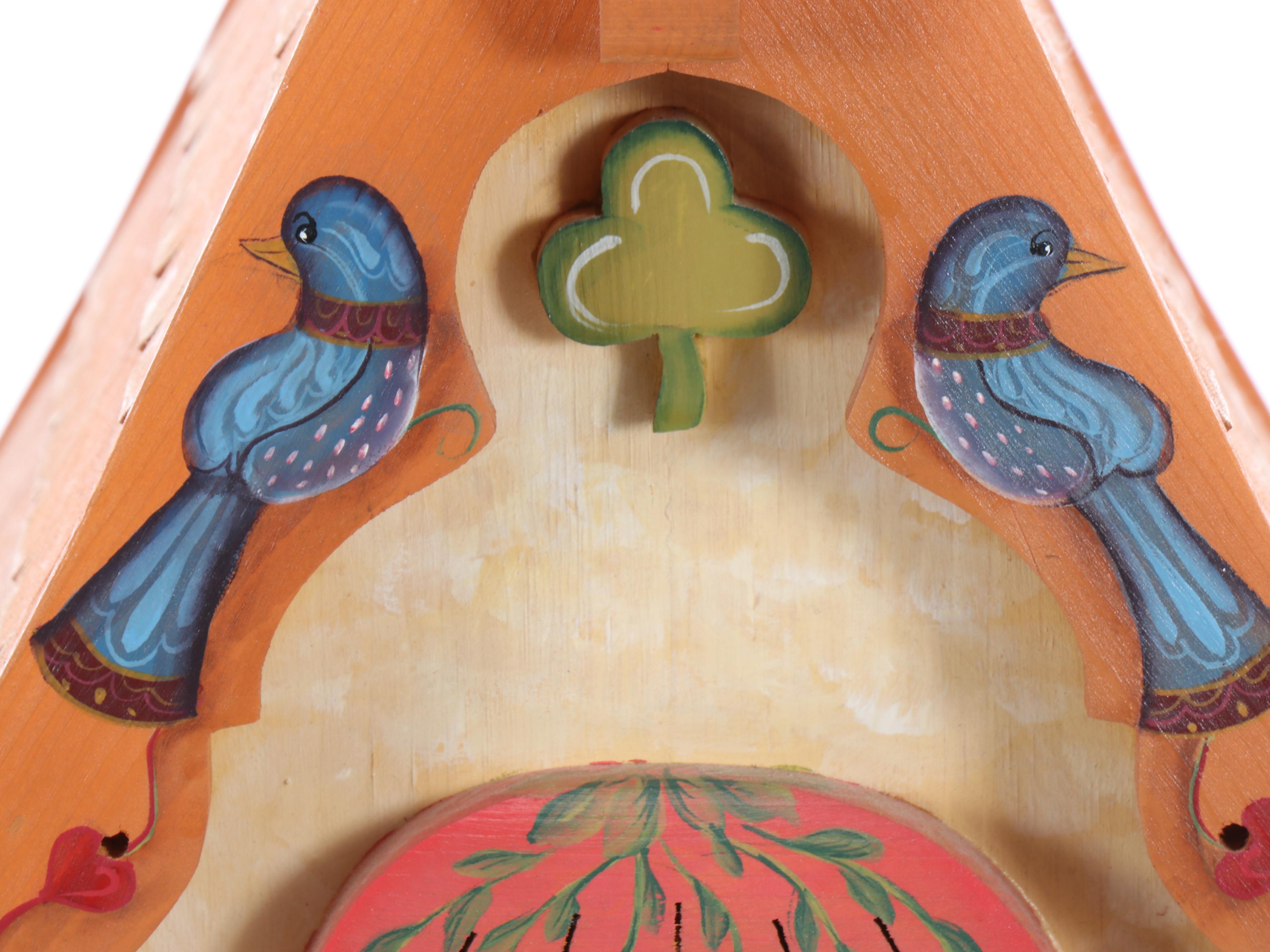 Polychrome Wooden Dollhouse