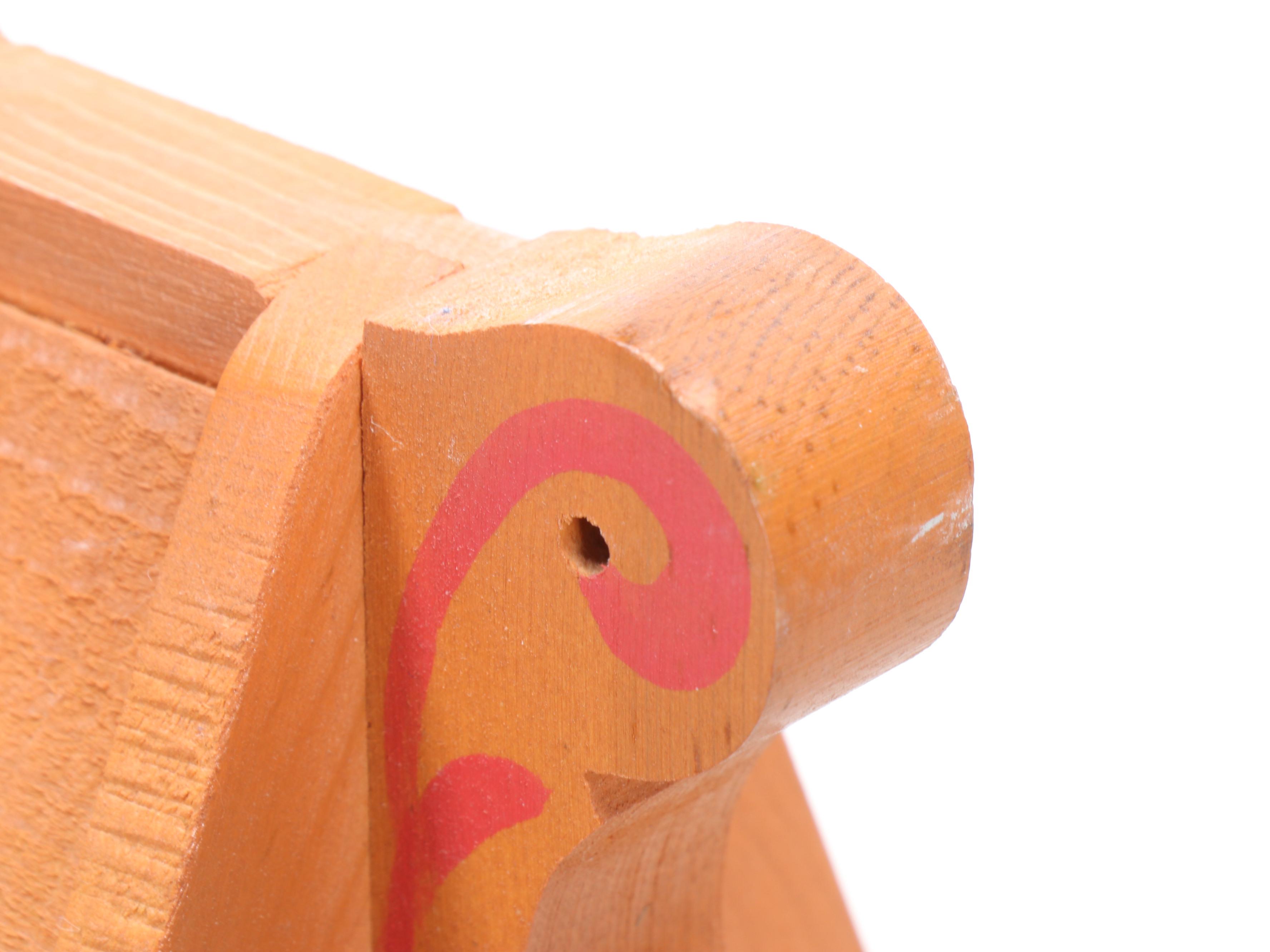 Polychrome Wooden Dollhouse