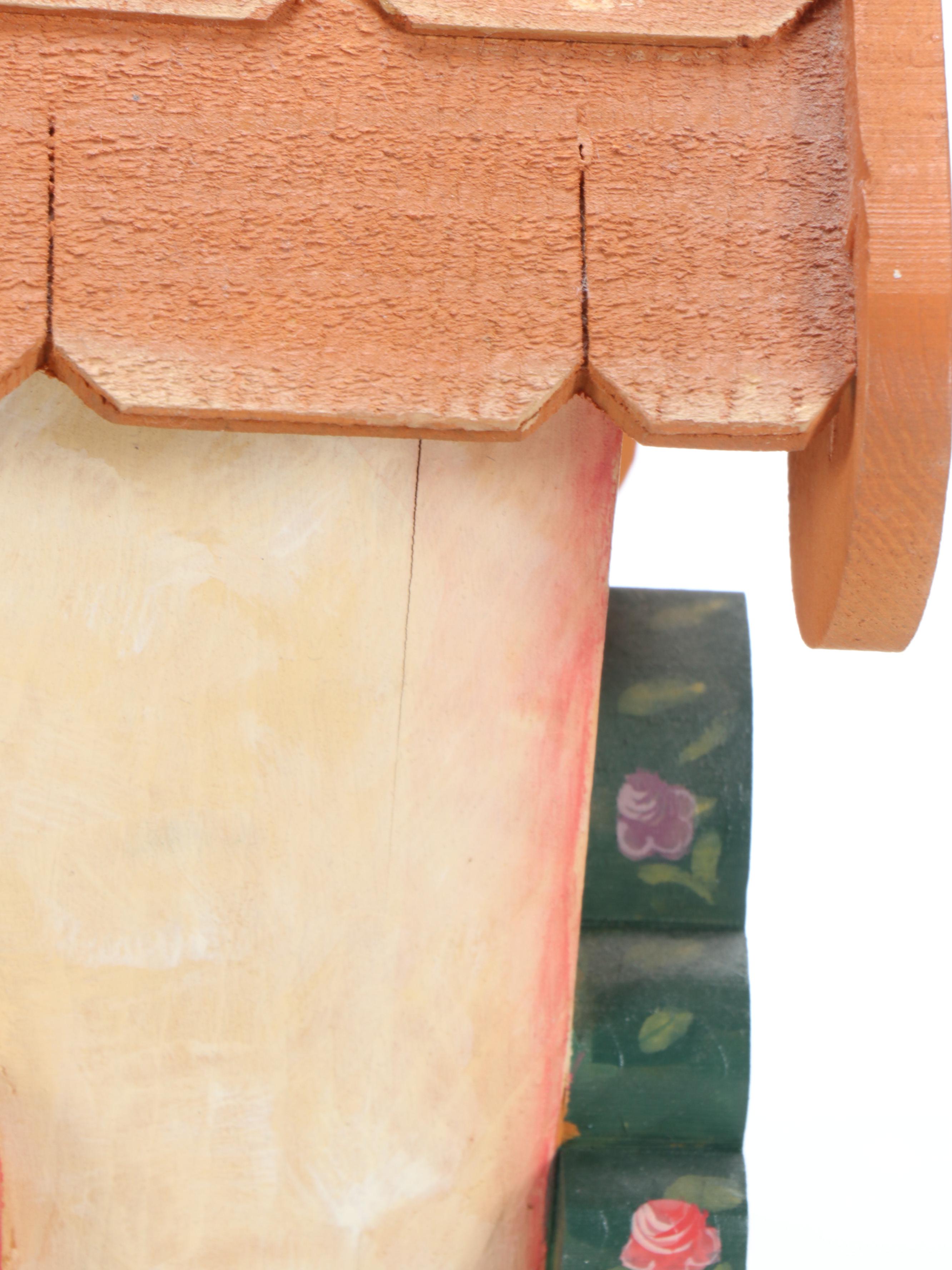 Polychrome Wooden Dollhouse