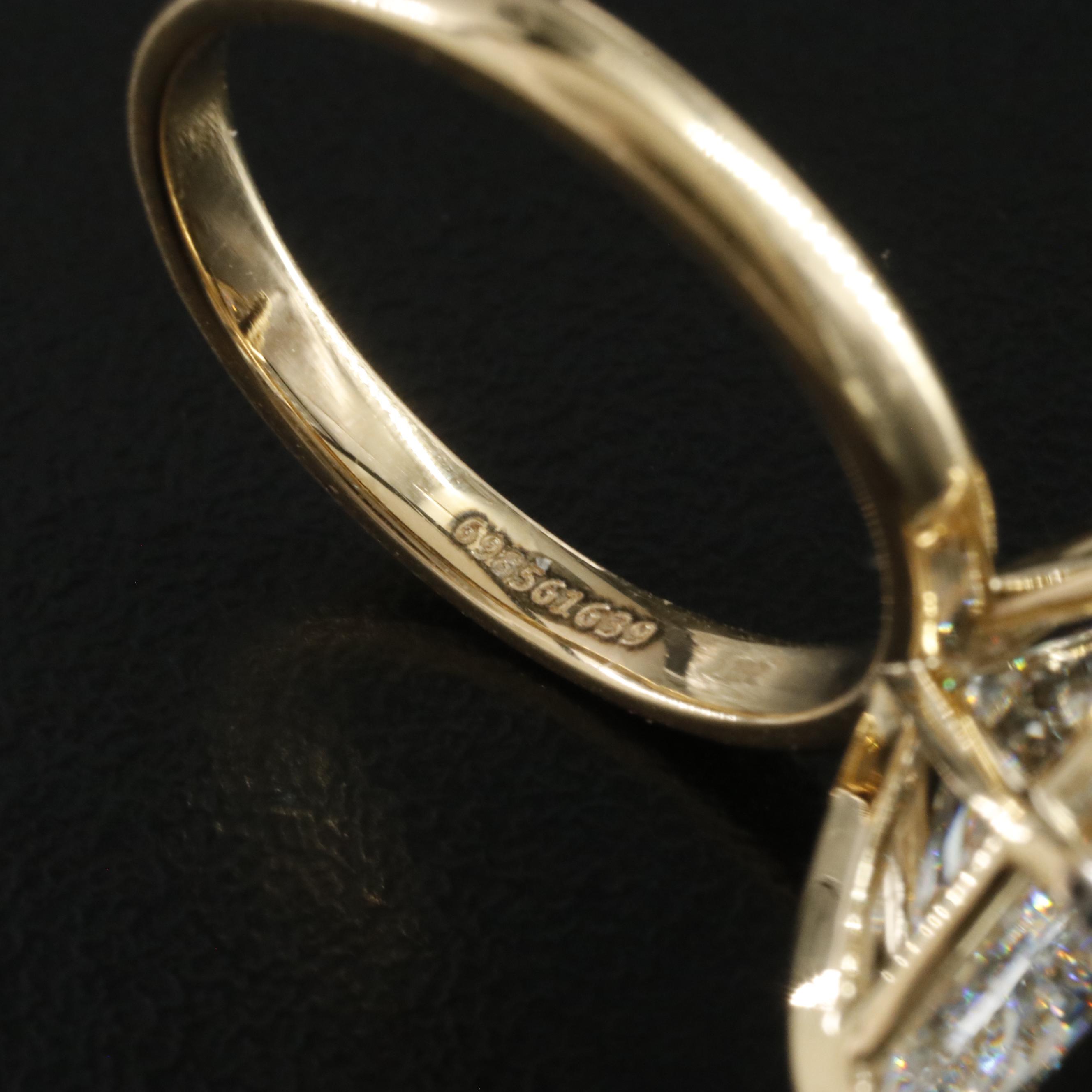 18K 5.68 CT Lab Grown Diamond Solitaire Ring with IGI Report