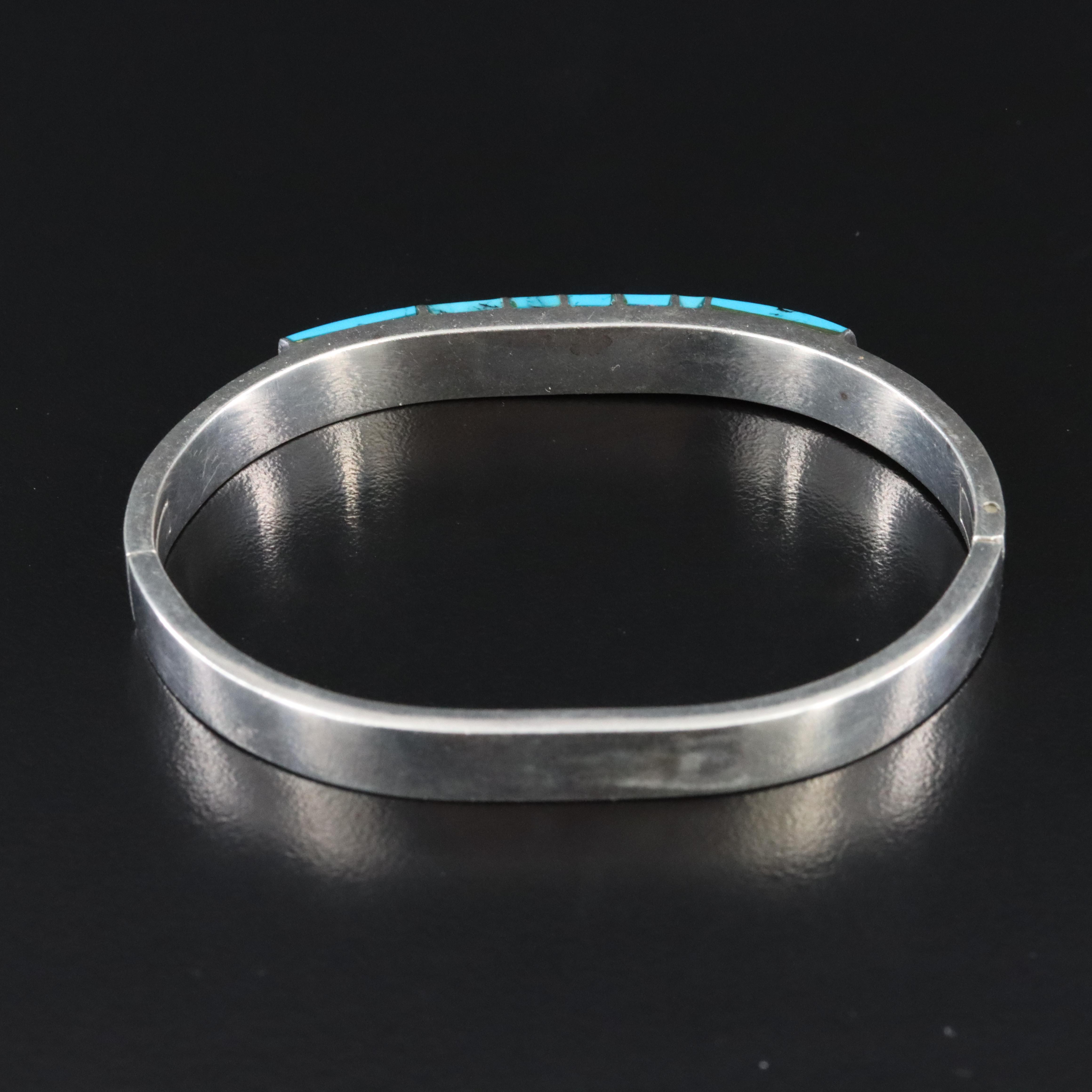 Mexican Sterling Turquoise Bracelet