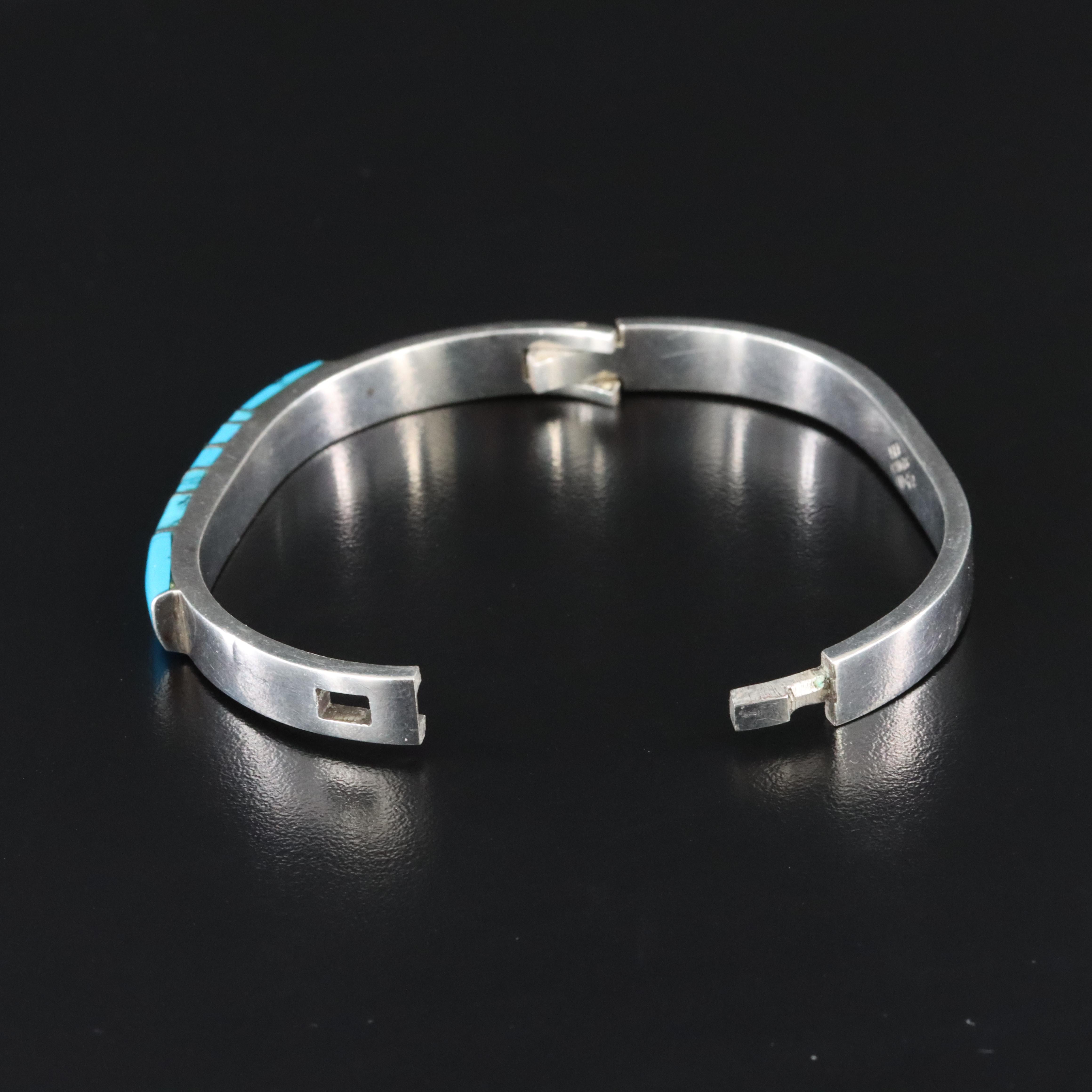 Mexican Sterling Turquoise Bracelet