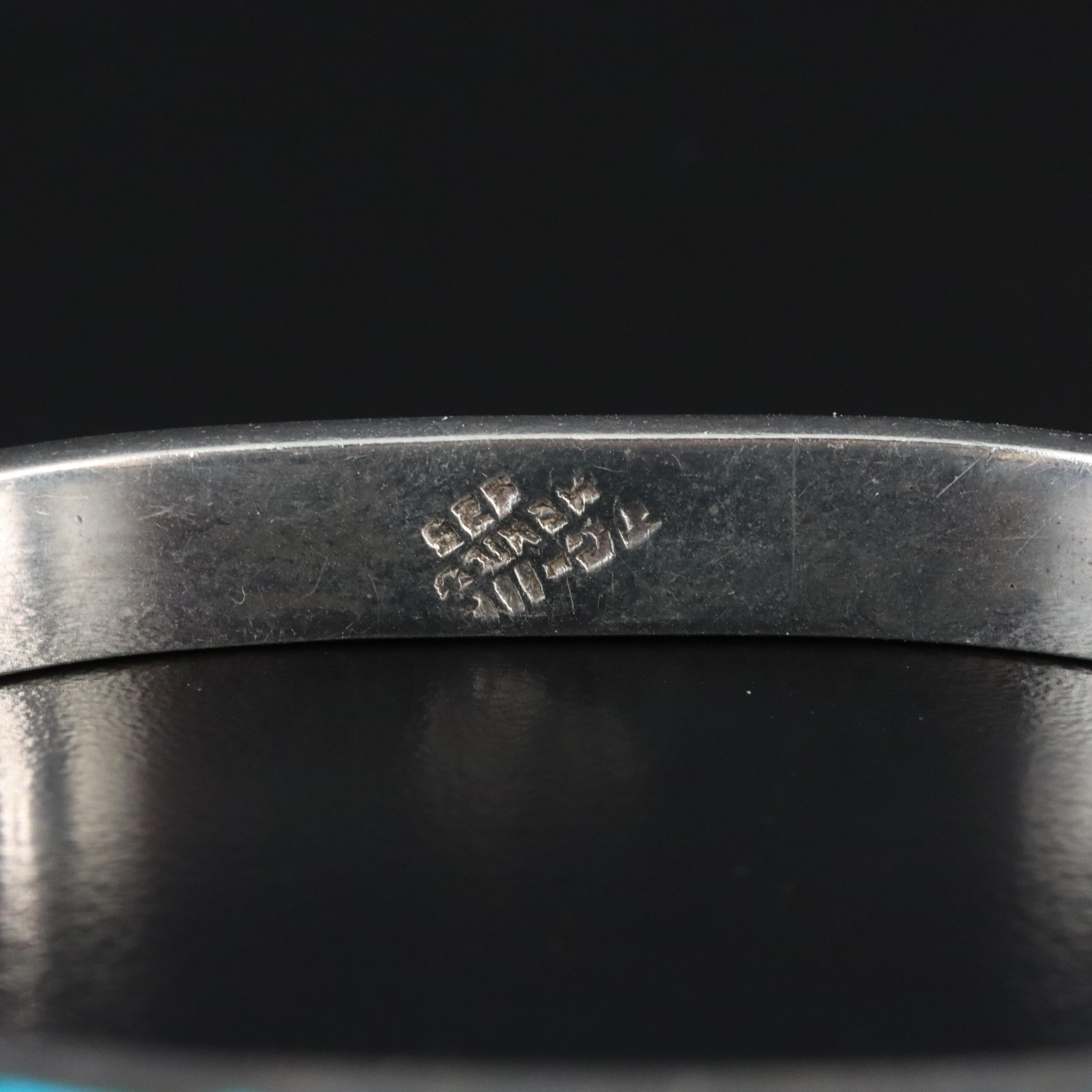 Mexican Sterling Turquoise Bracelet