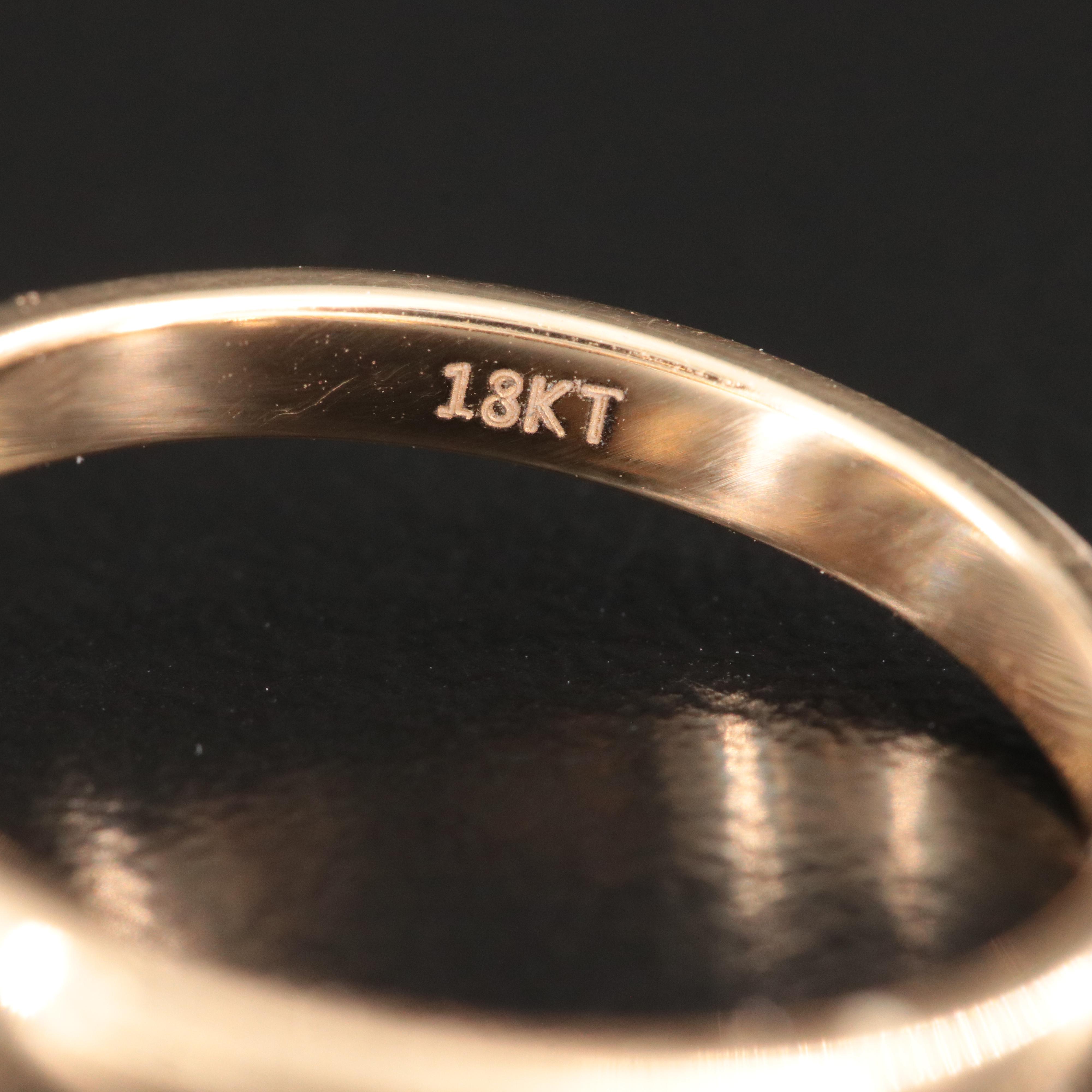 18K 5.58 CT Lab Grown Diamond Solitaire Ring with IGI Report