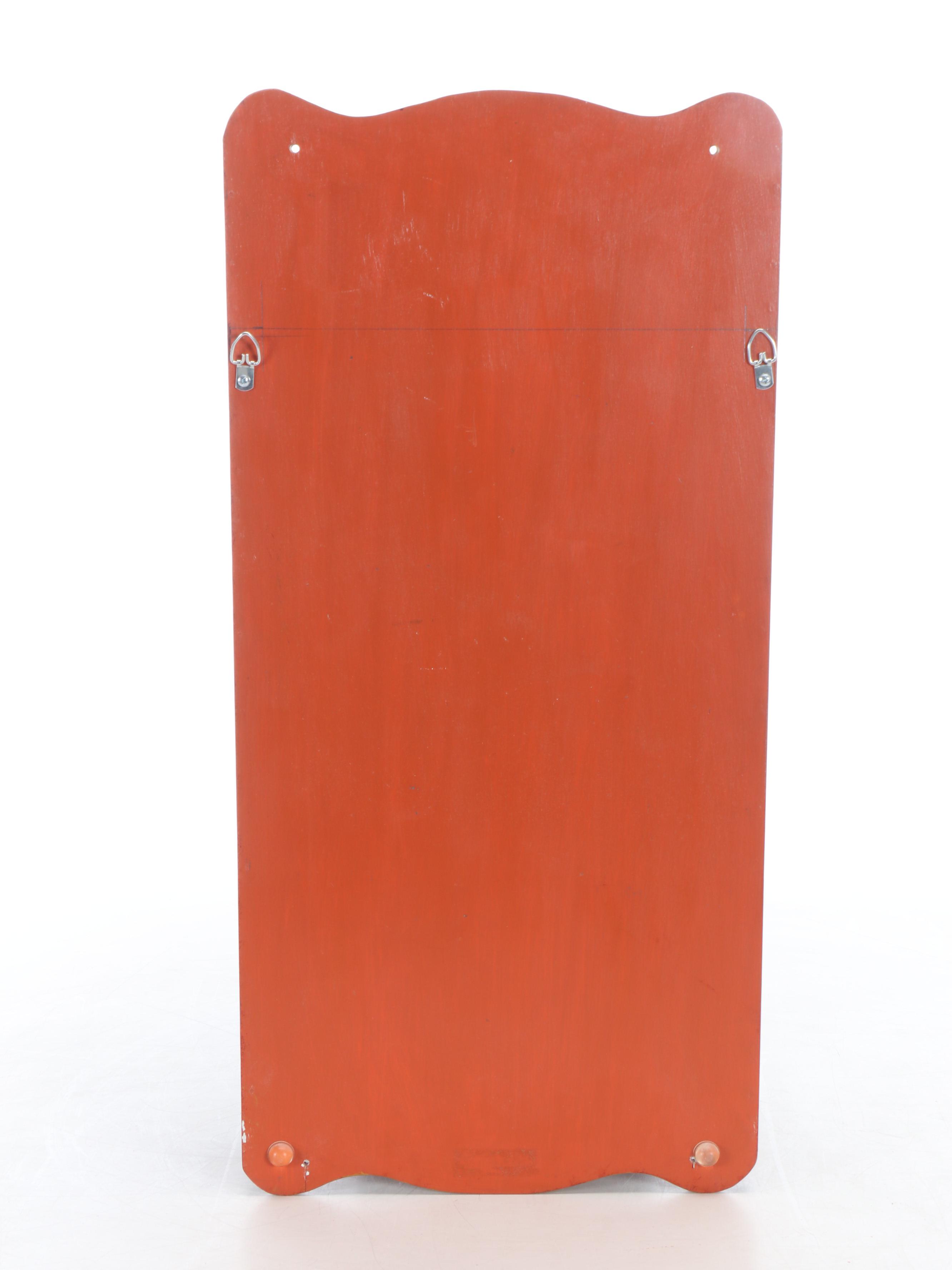 Rosemaling Hand-Painted Wood Cabinet