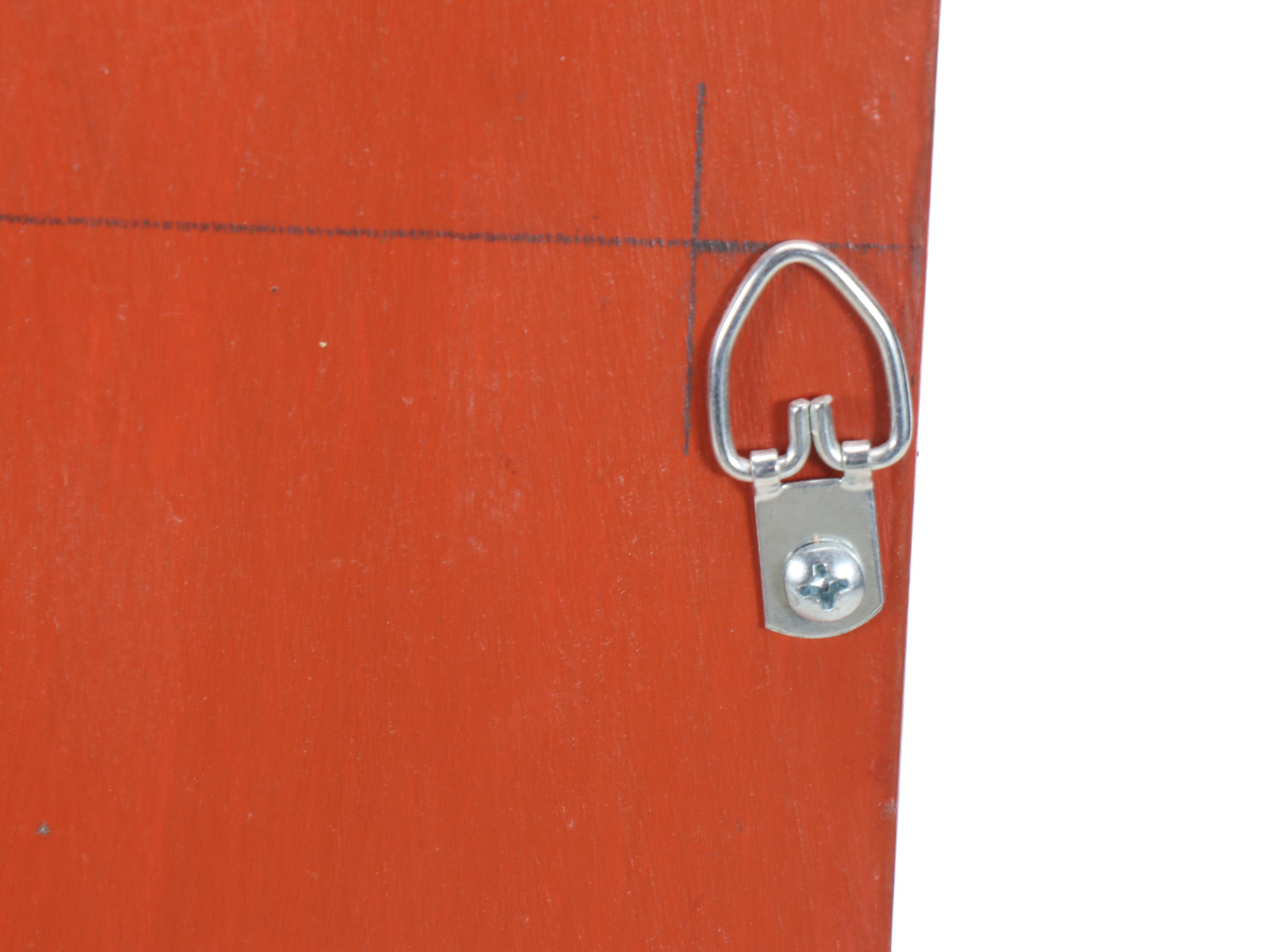 Rosemaling Hand-Painted Wood Cabinet