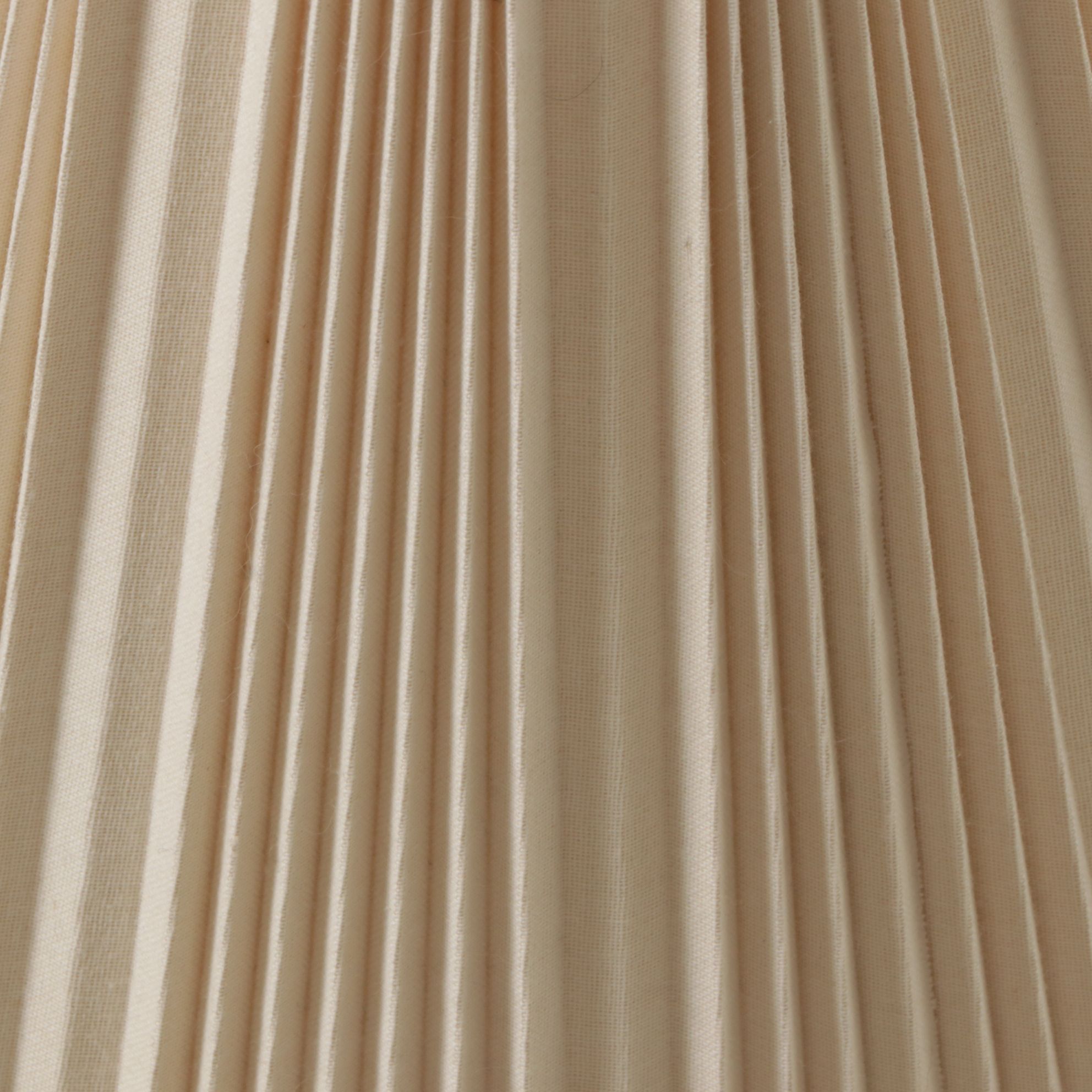 Stiffel Neoclassical Brass Floor Lamp with Pleated Fabric Shade