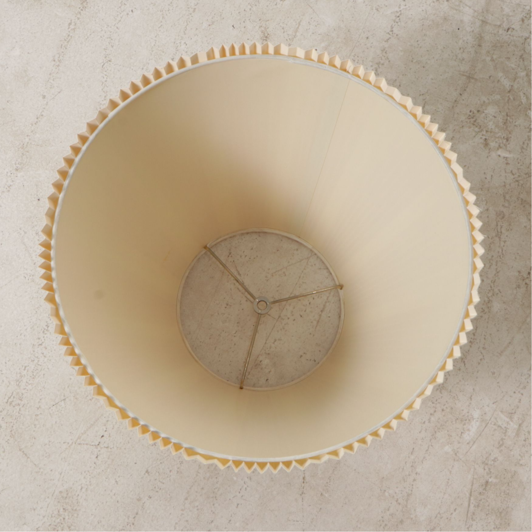 Stiffel Neoclassical Brass Floor Lamp with Pleated Fabric Shade