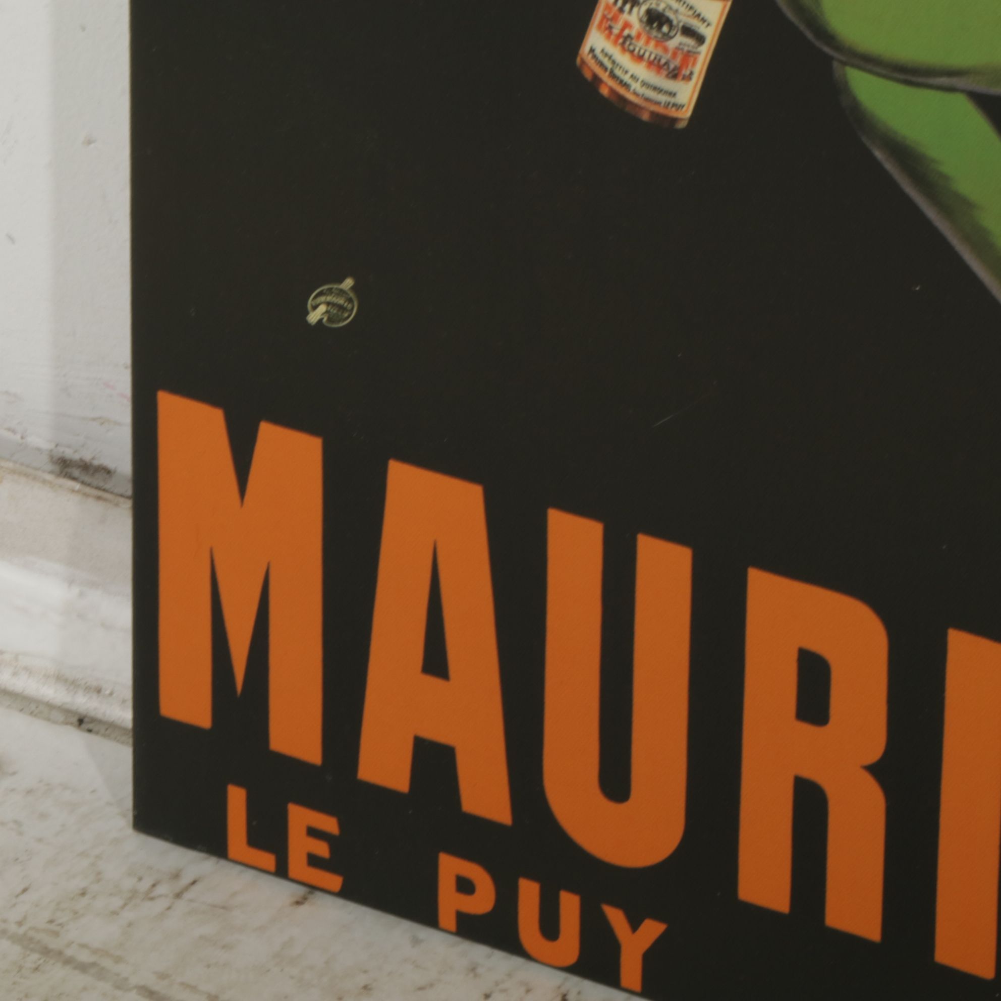 Offset Lithograph Advertising Poster on Canvas for Maurin Quina of France