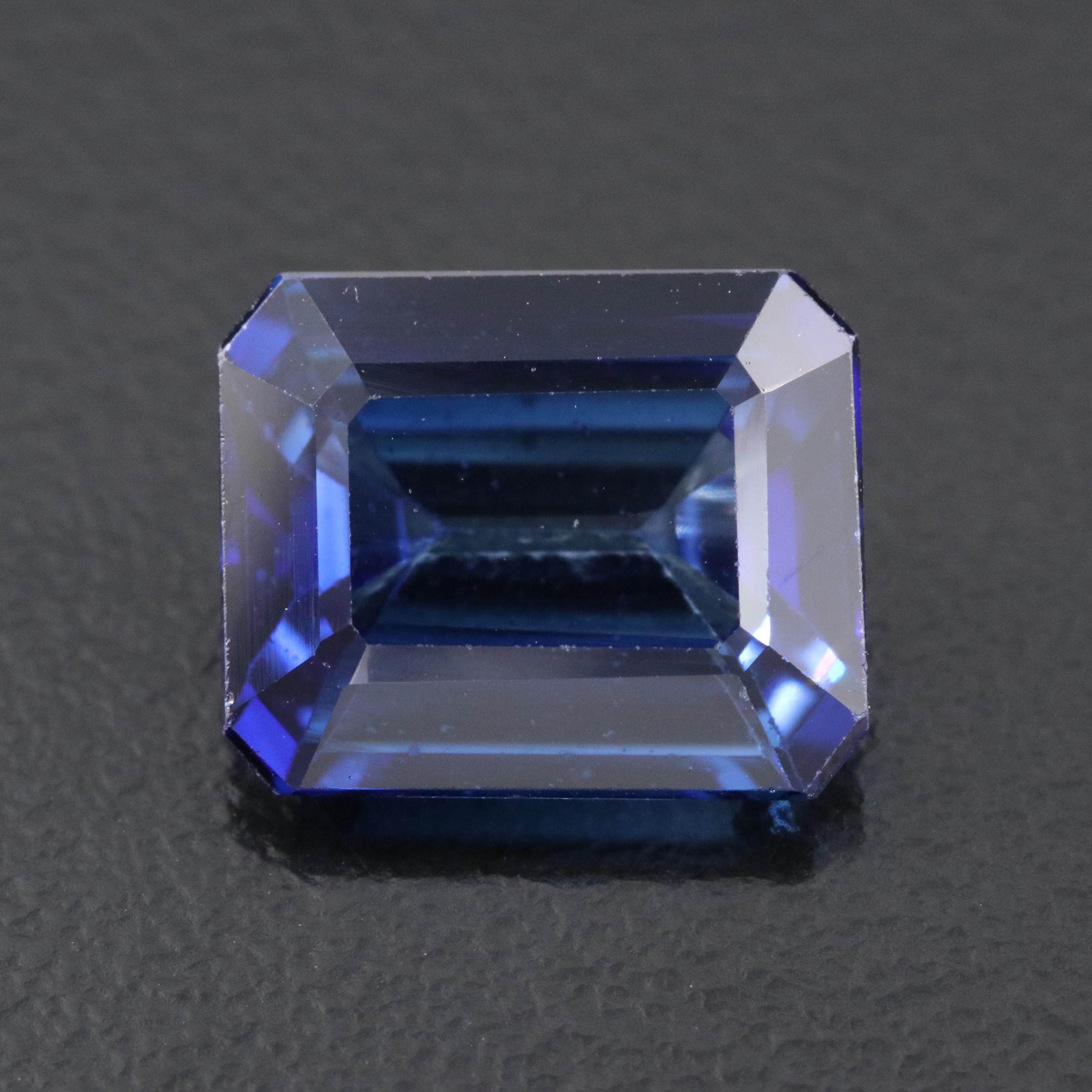 Loose 7.72 CT Lab Grown Sapphire