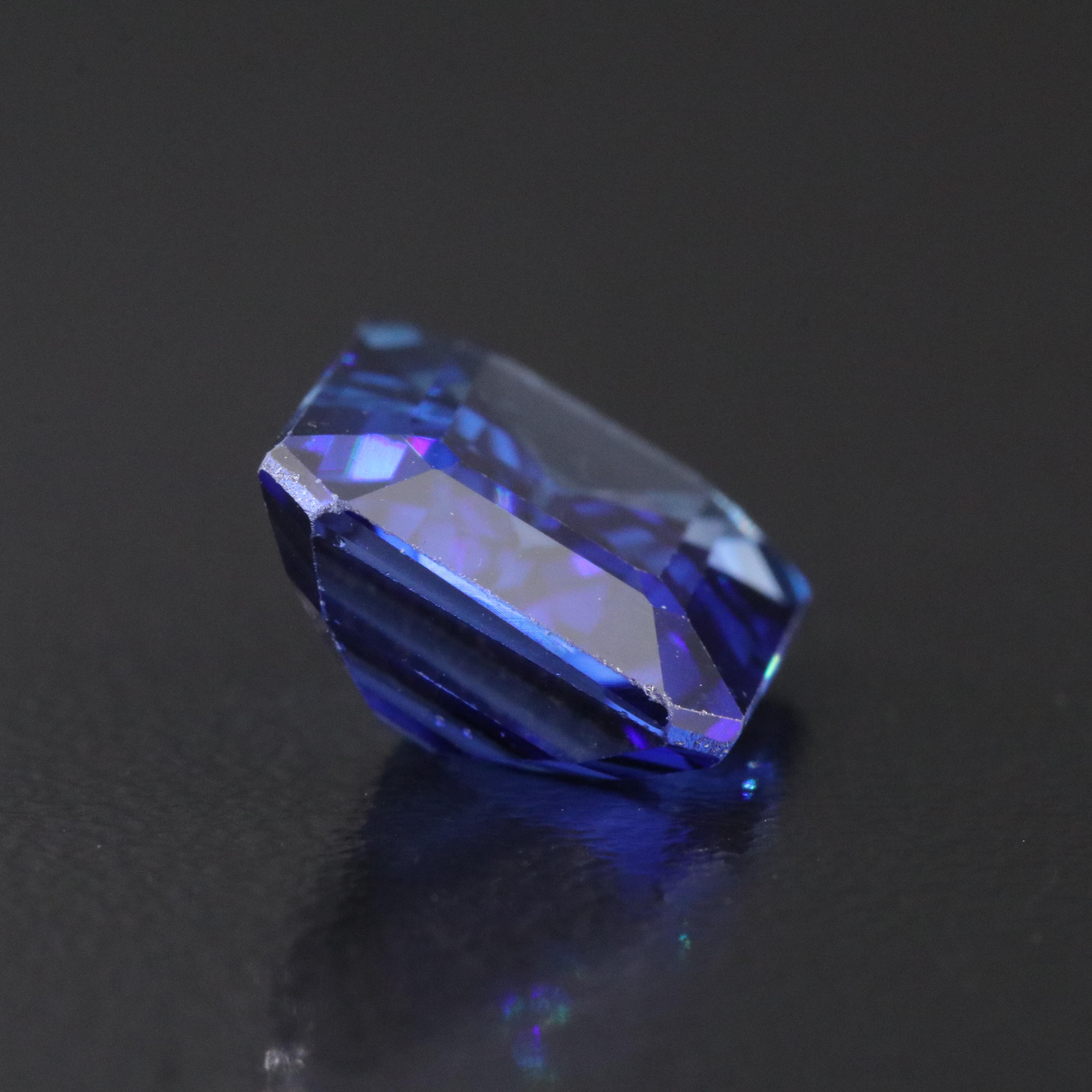 Loose 7.72 CT Lab Grown Sapphire
