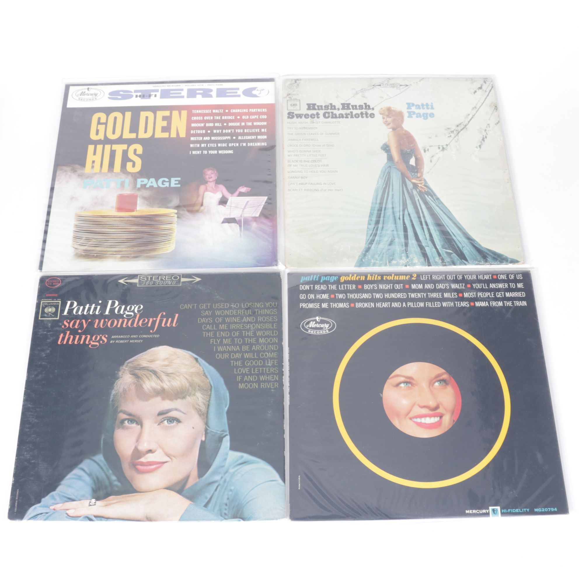 Connie Francis, Patti Page, Rosemary Clooney & Judy Garland Vinyl Records