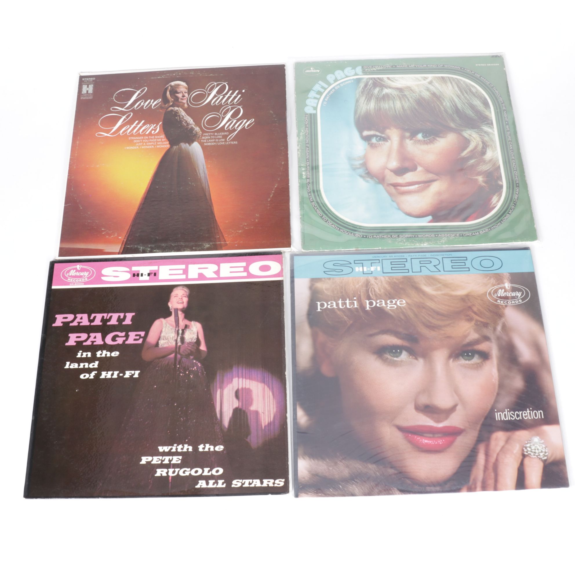 Connie Francis, Patti Page, Rosemary Clooney & Judy Garland Vinyl Records