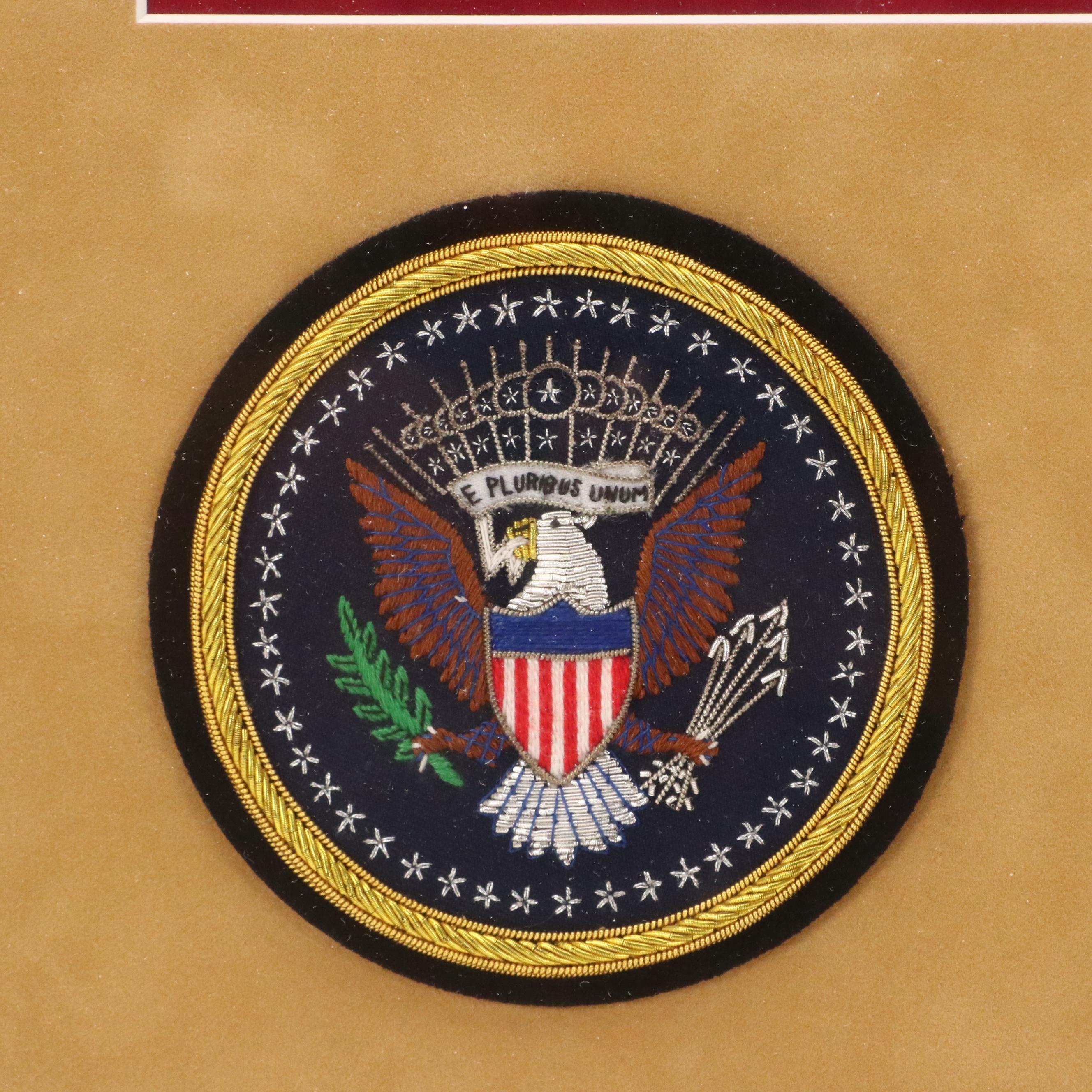 Antar Dayal Giclée "Hope Won," 2008; Embroidered Federal Eagle Patches