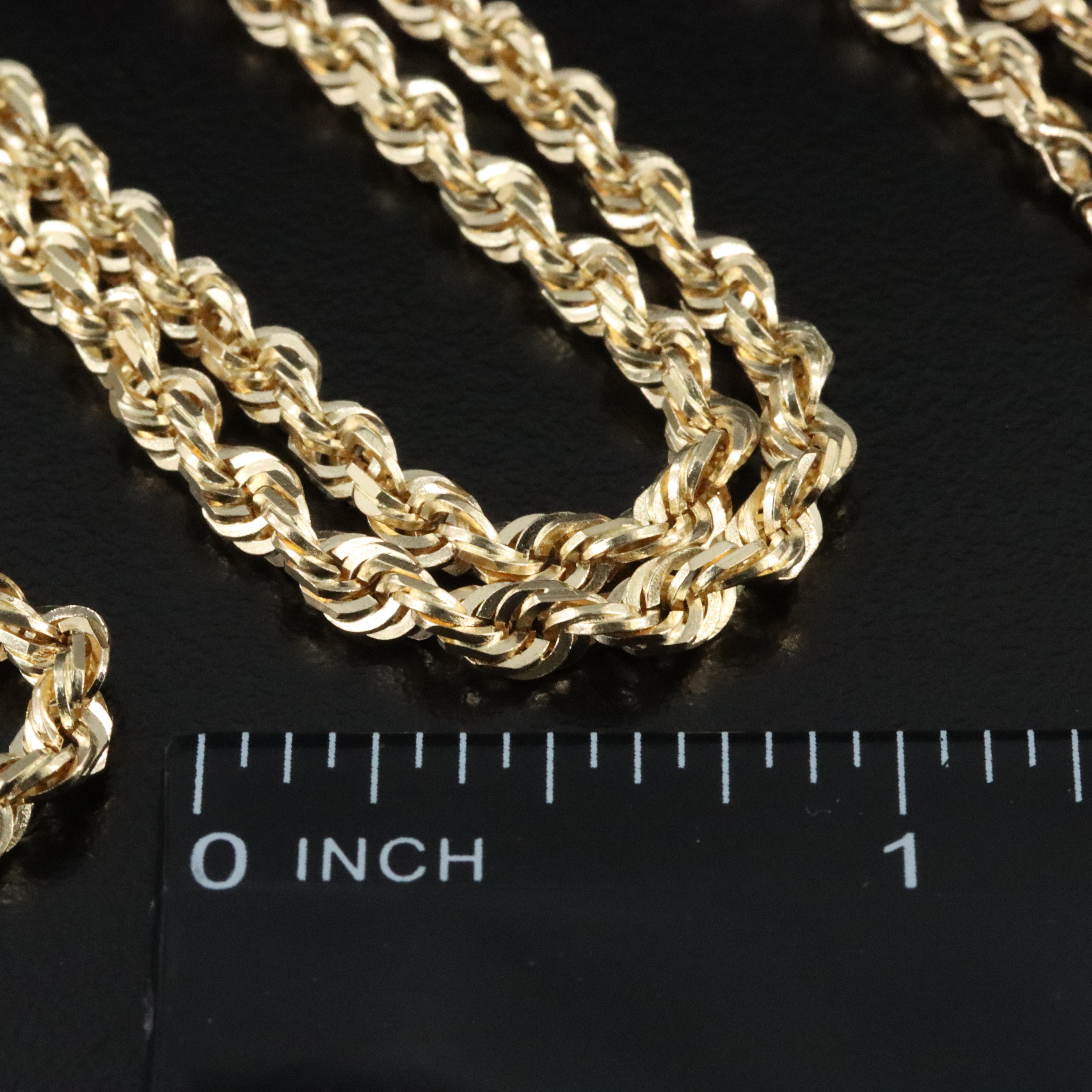 14K Braided Chain Necklace