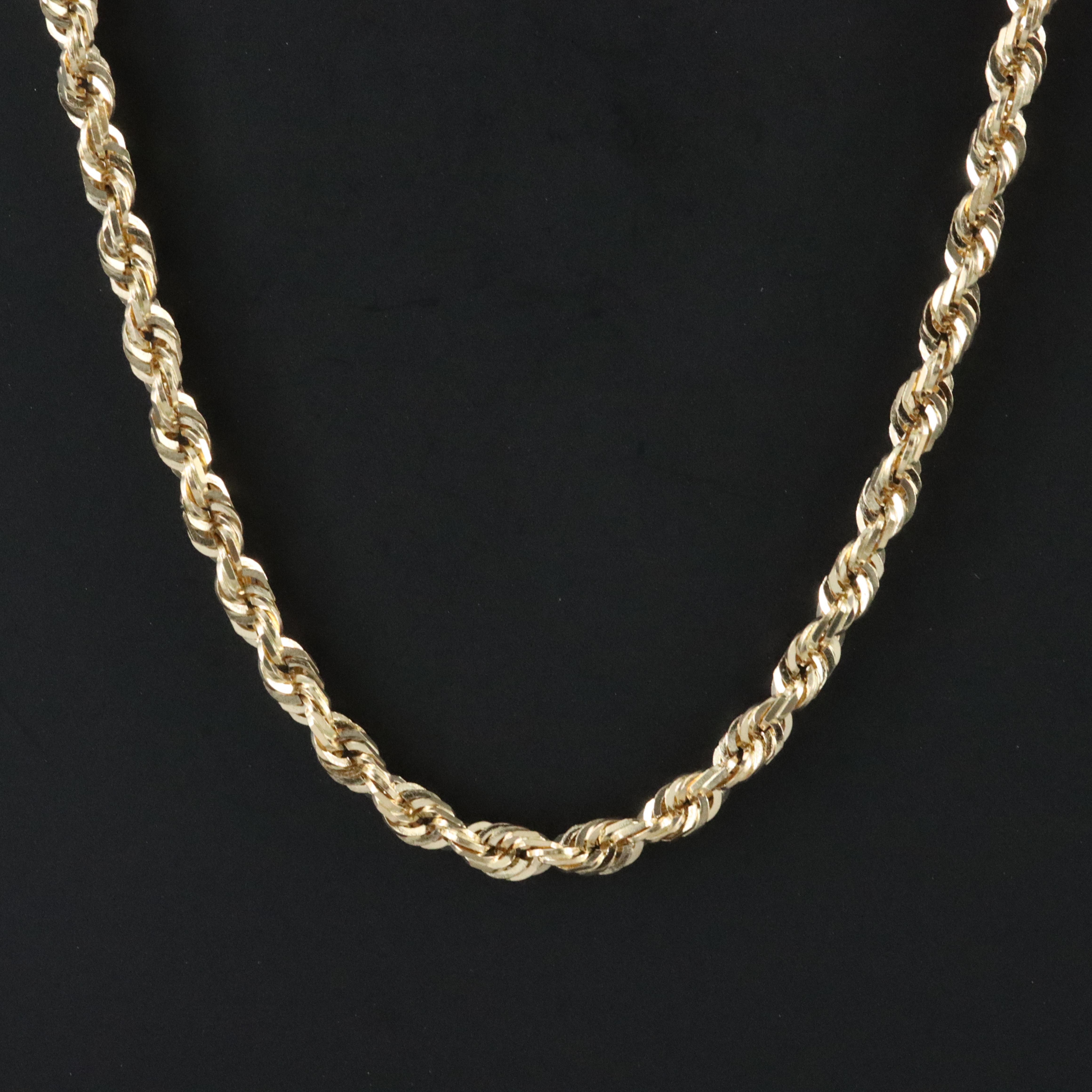 14K Braided Chain Necklace