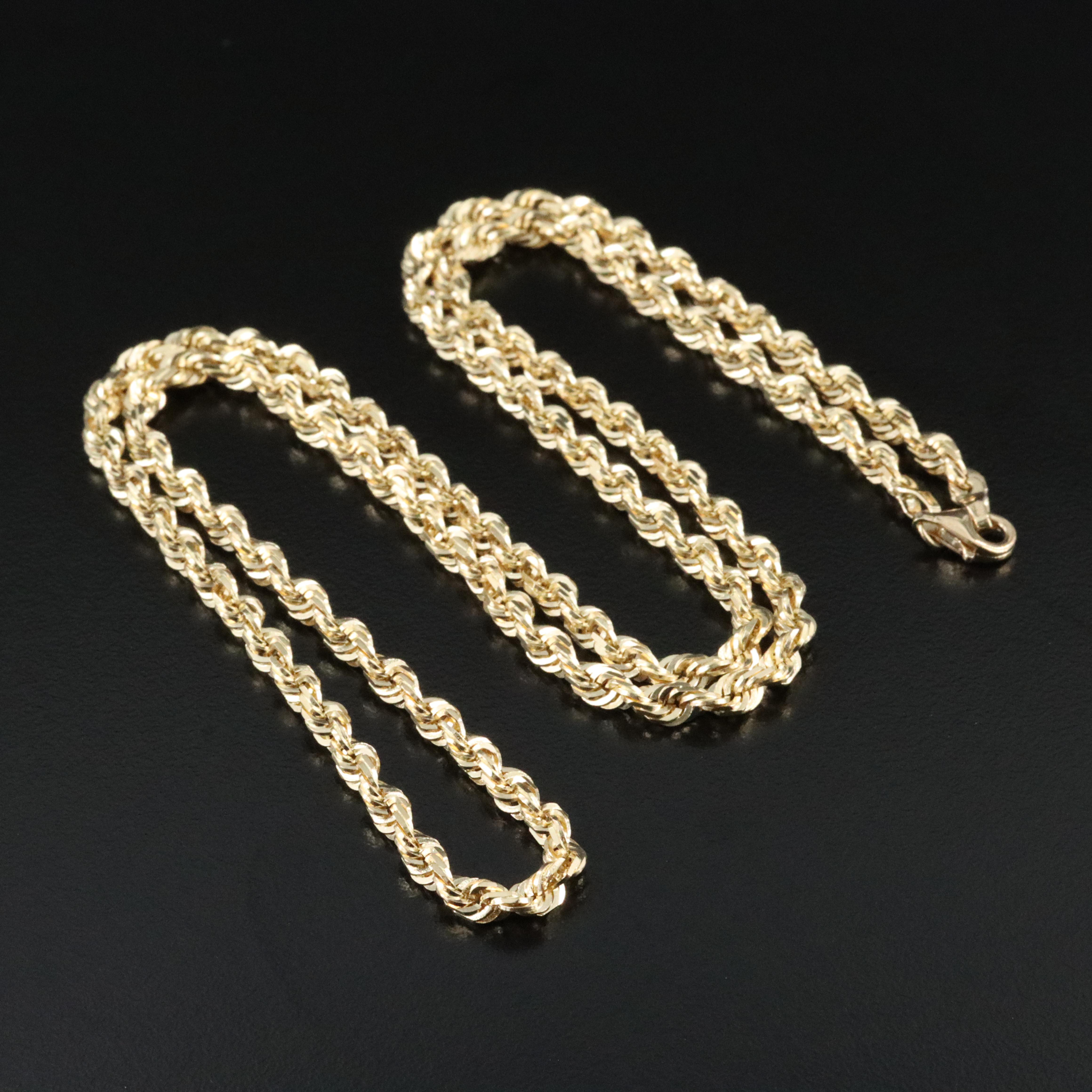 14K Braided Chain Necklace
