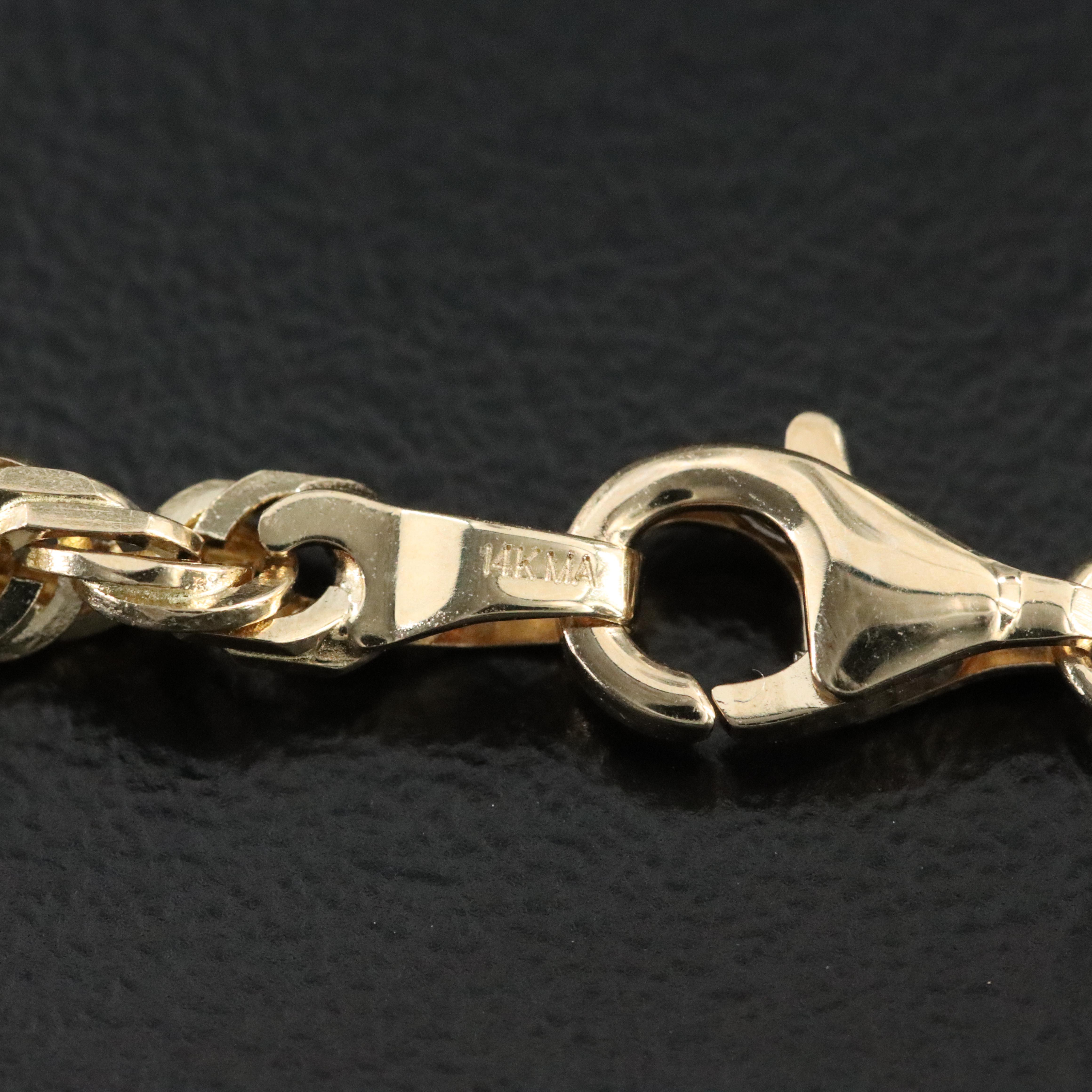 14K Braided Chain Necklace