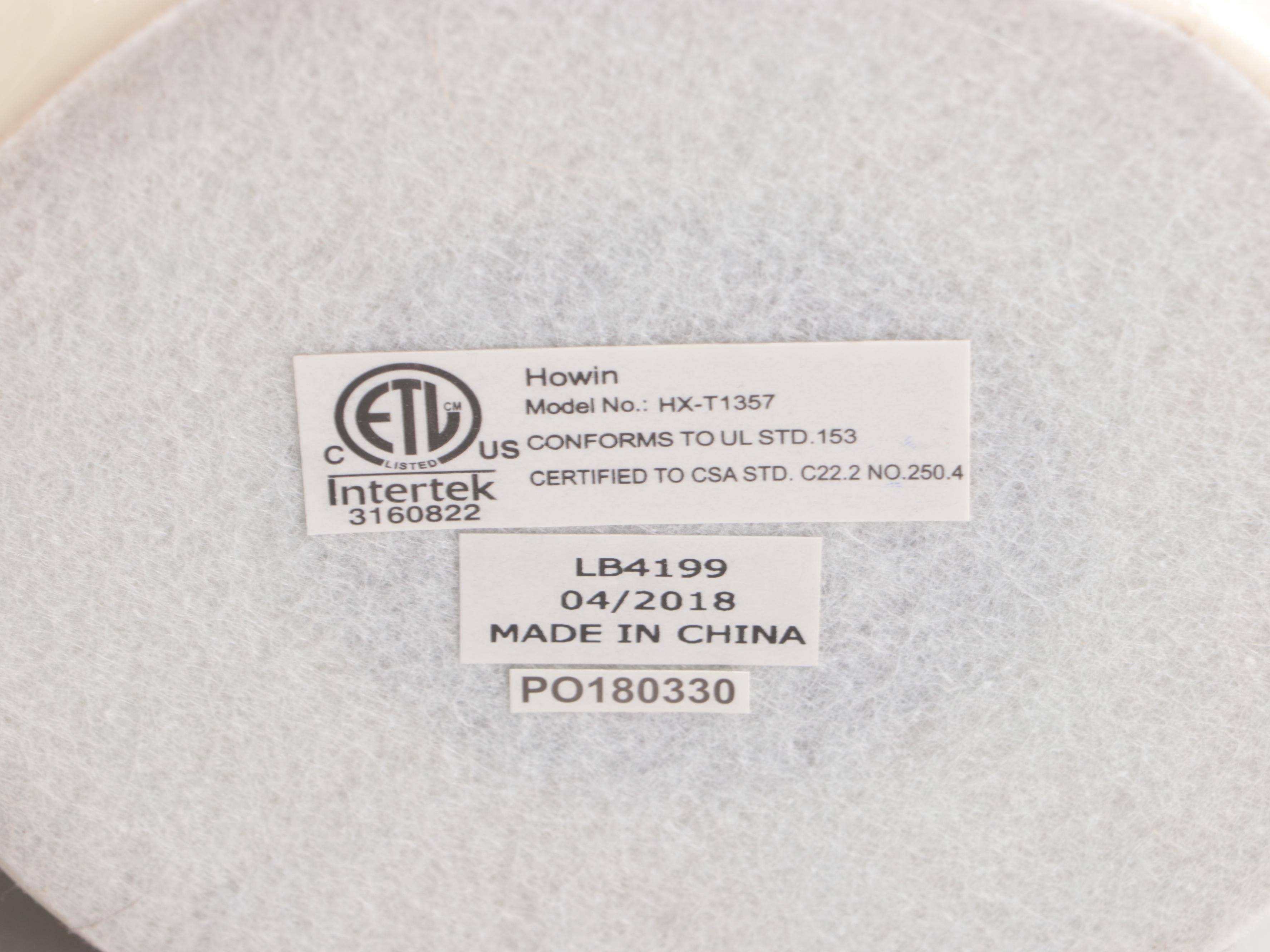 Pair of Three-Color Glazed Ceramic Table Lamps with Cotton Shades, 2018