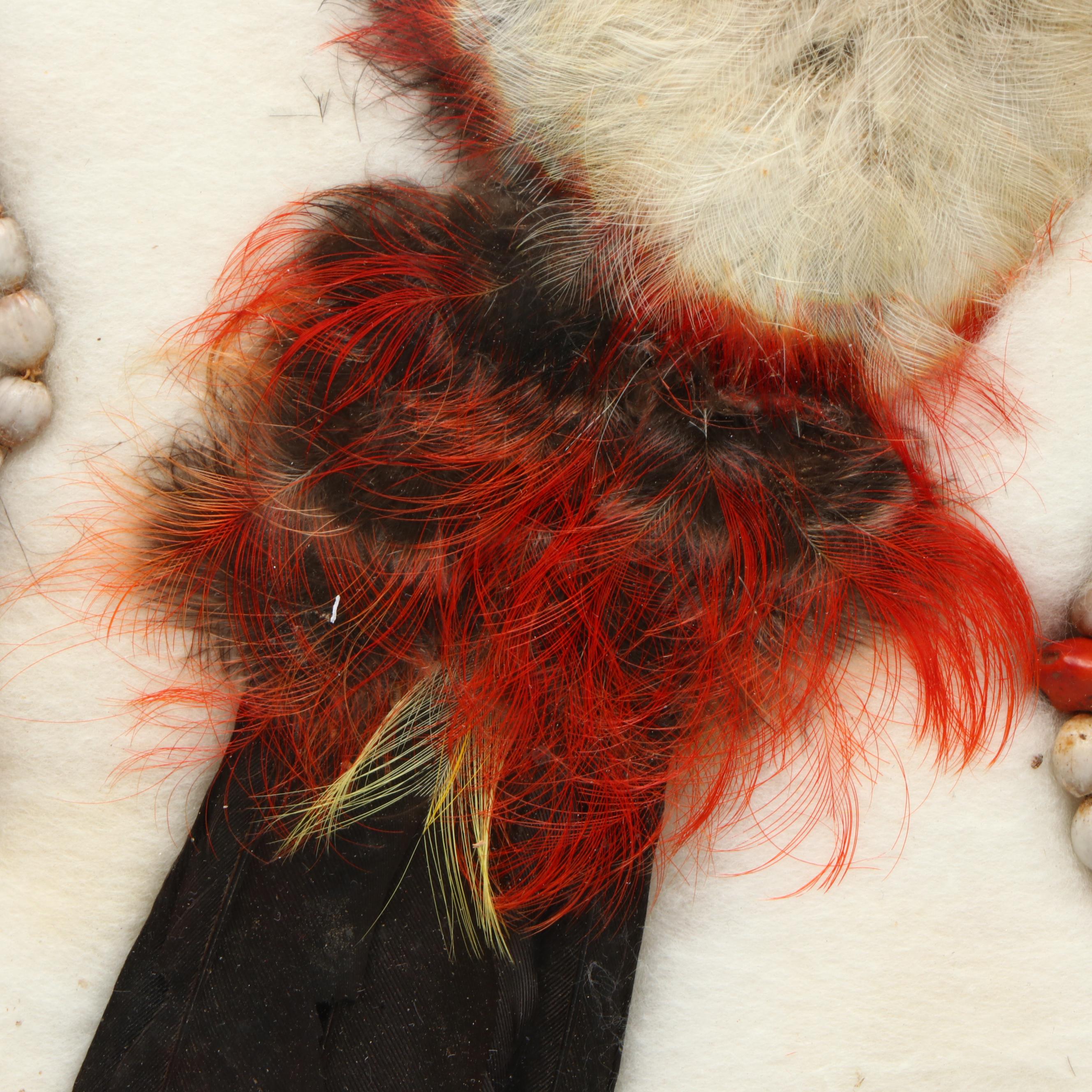 Pheasant, Duck, Turkey Feathers & Seed Beads Necklace