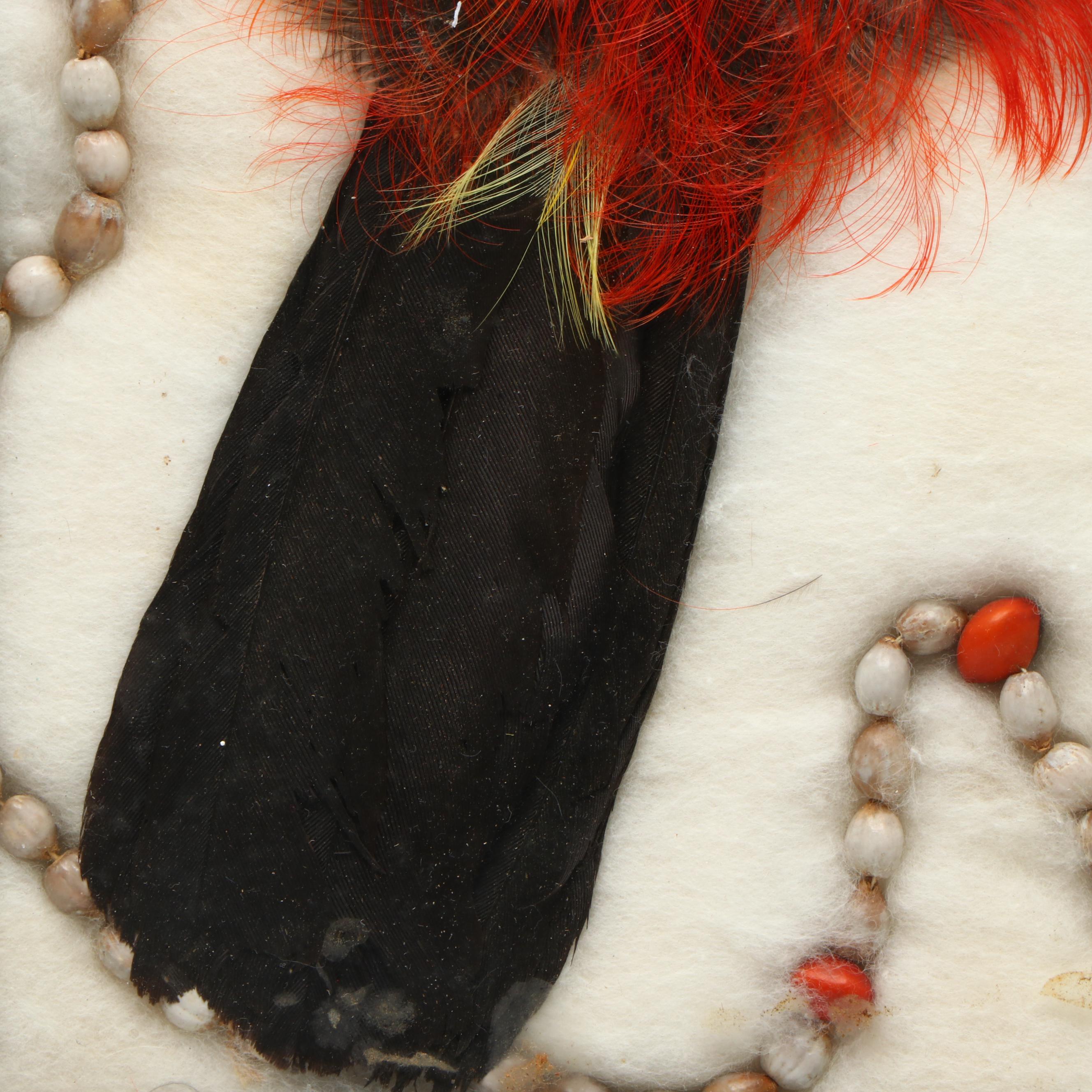 Pheasant, Duck, Turkey Feathers & Seed Beads Necklace