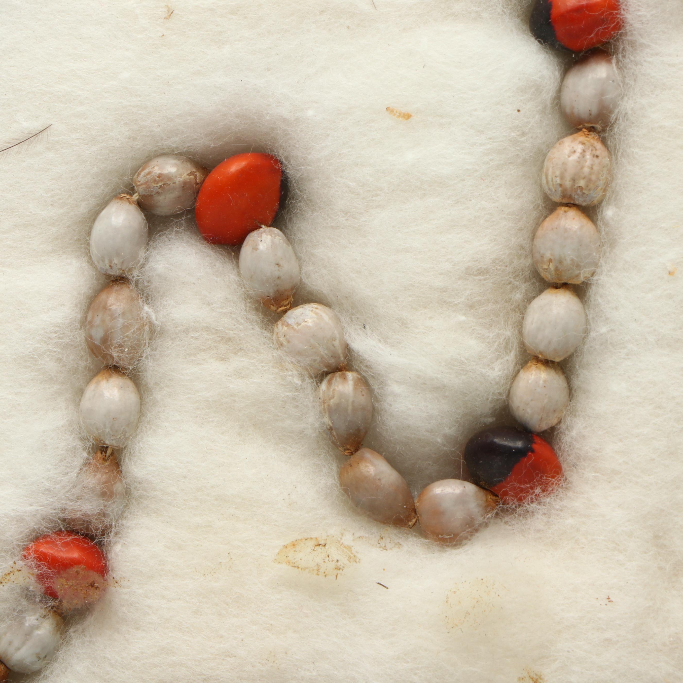 Pheasant, Duck, Turkey Feathers & Seed Beads Necklace