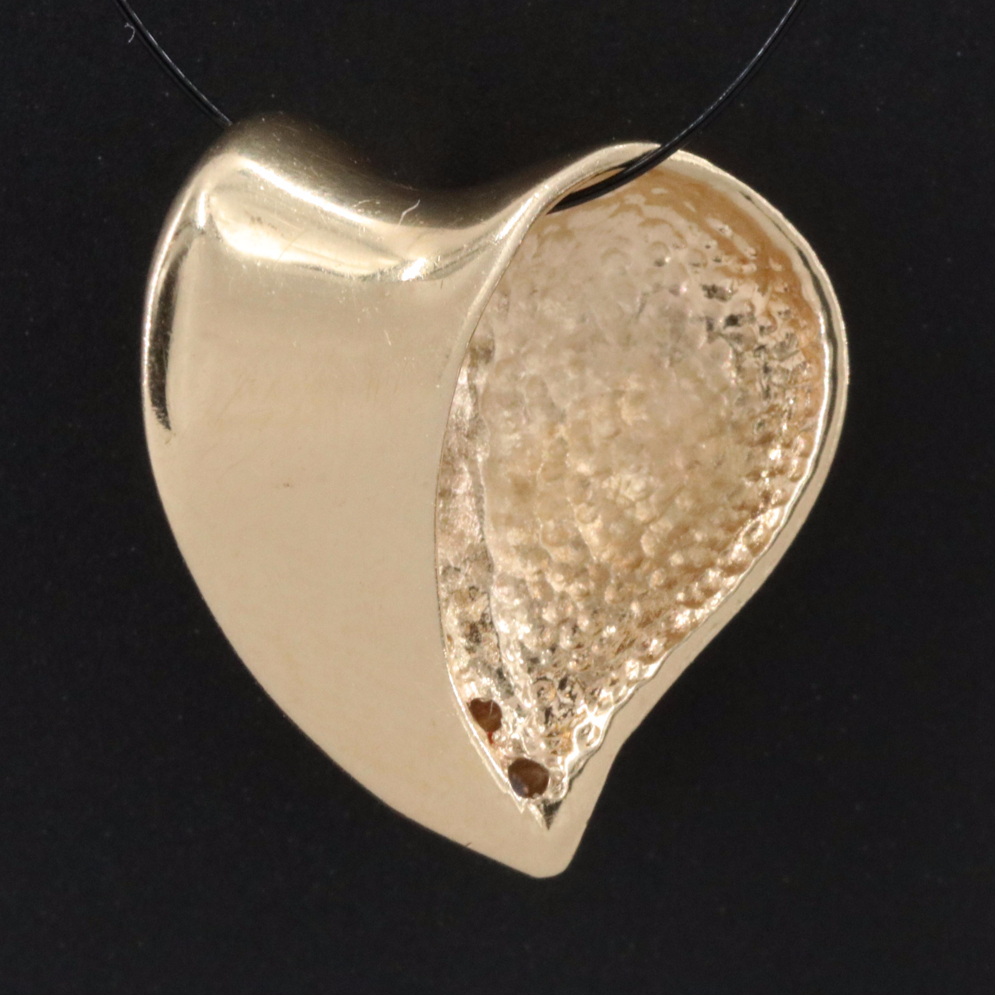 14K 0.10 CTW Diamond Heart Pendant