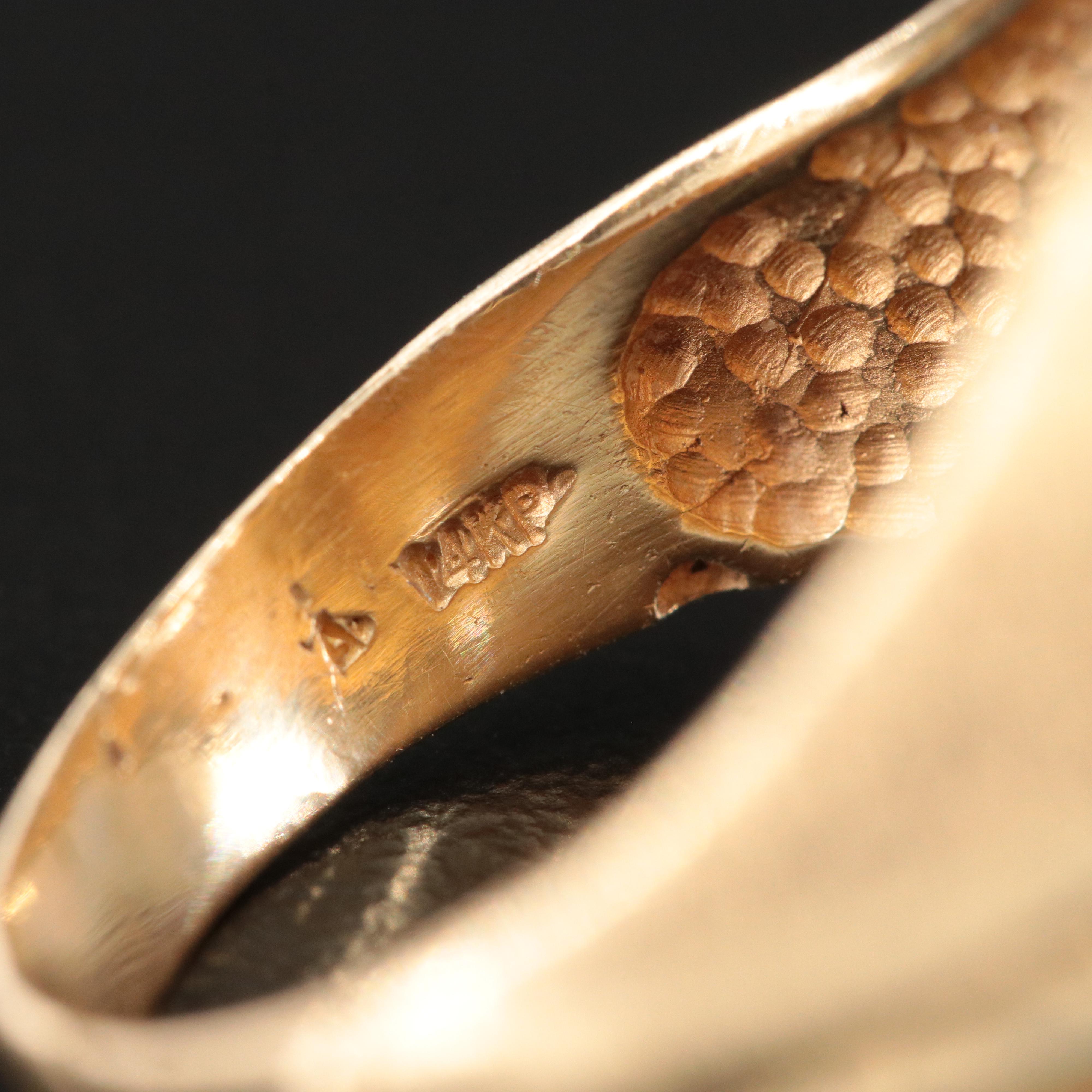 14K Ring with 1992 $5 1/10th Oz. Gold Eagle Bullion Coin