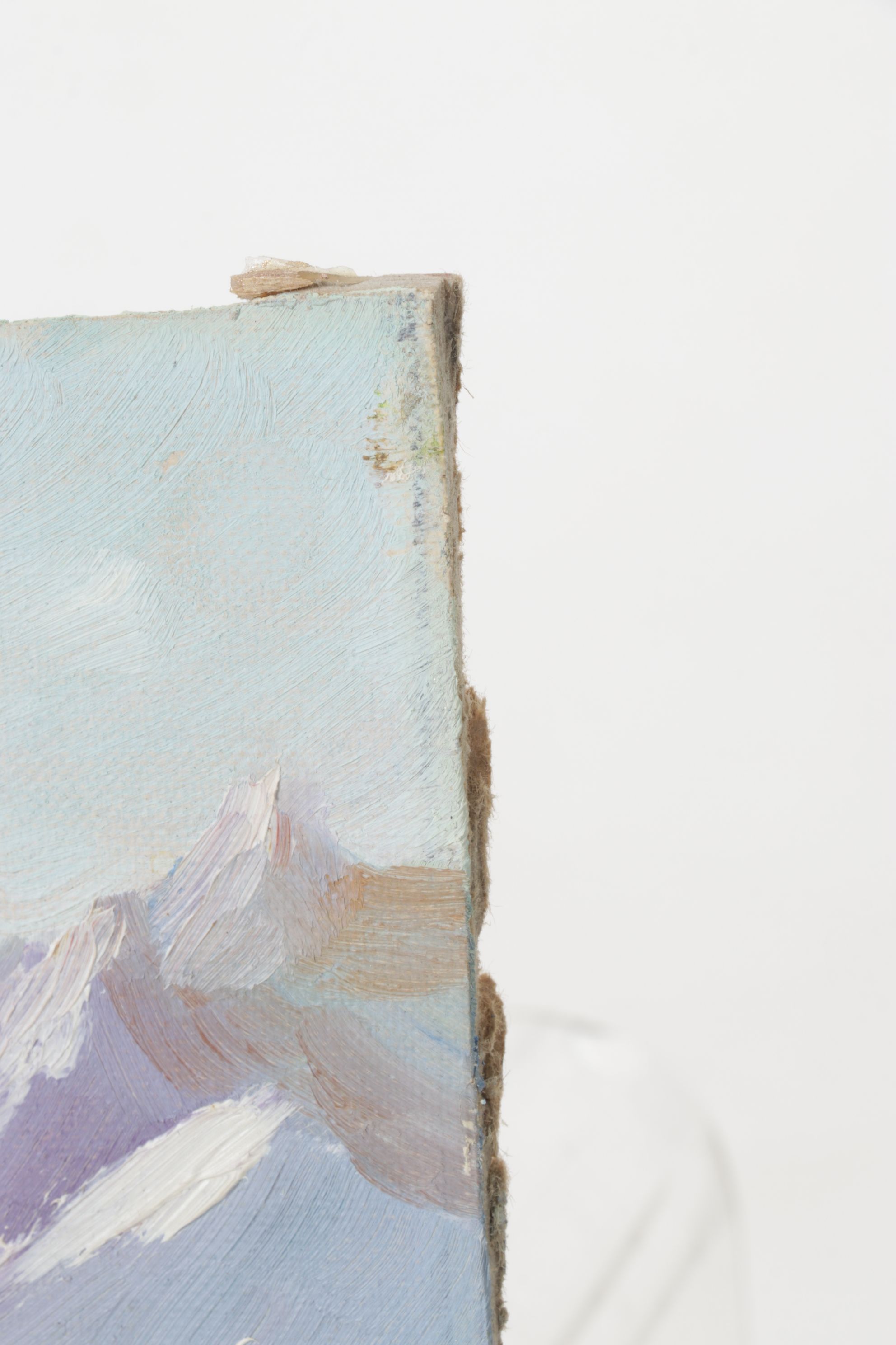 A. Harrison Impressionist Oil Painting of Chateau de Chillon, Early 20th Century