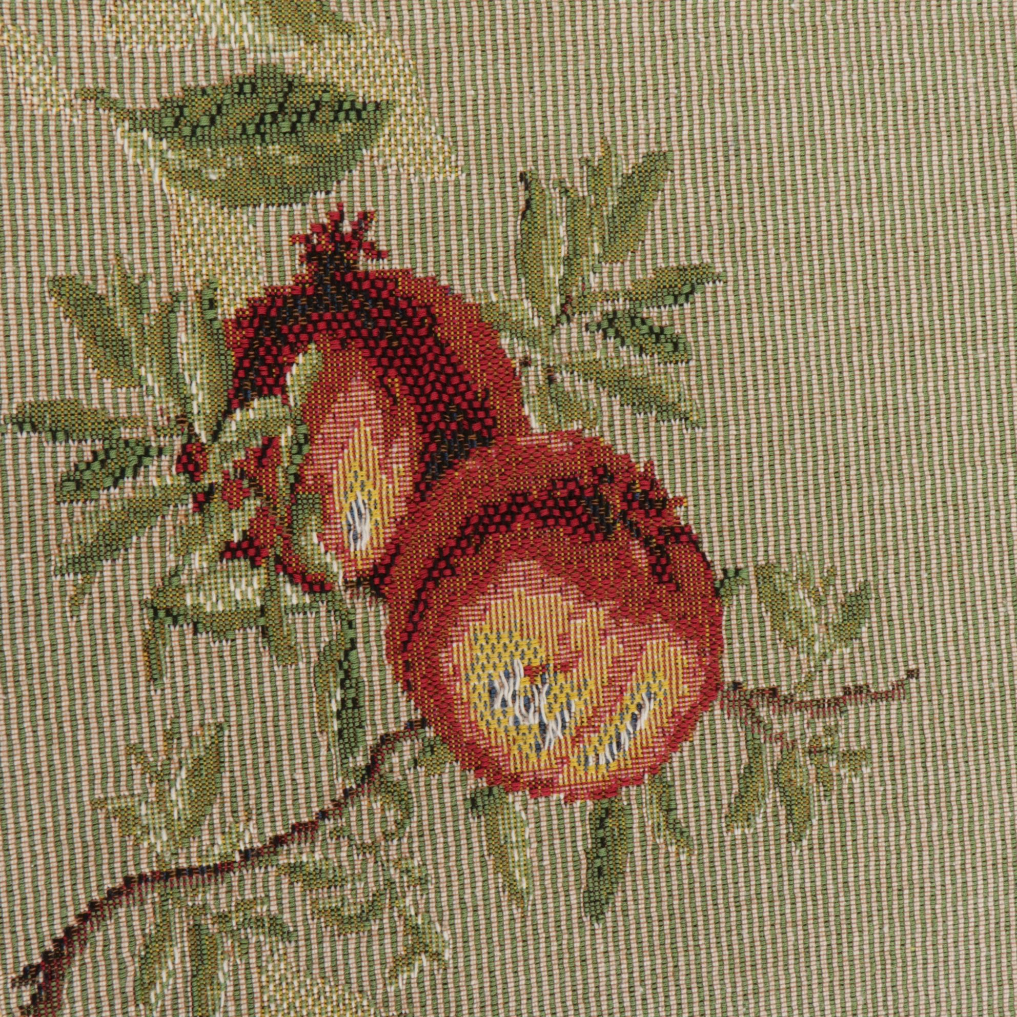 French Woven Iosis Cotton and Wool Blend Tablecloth