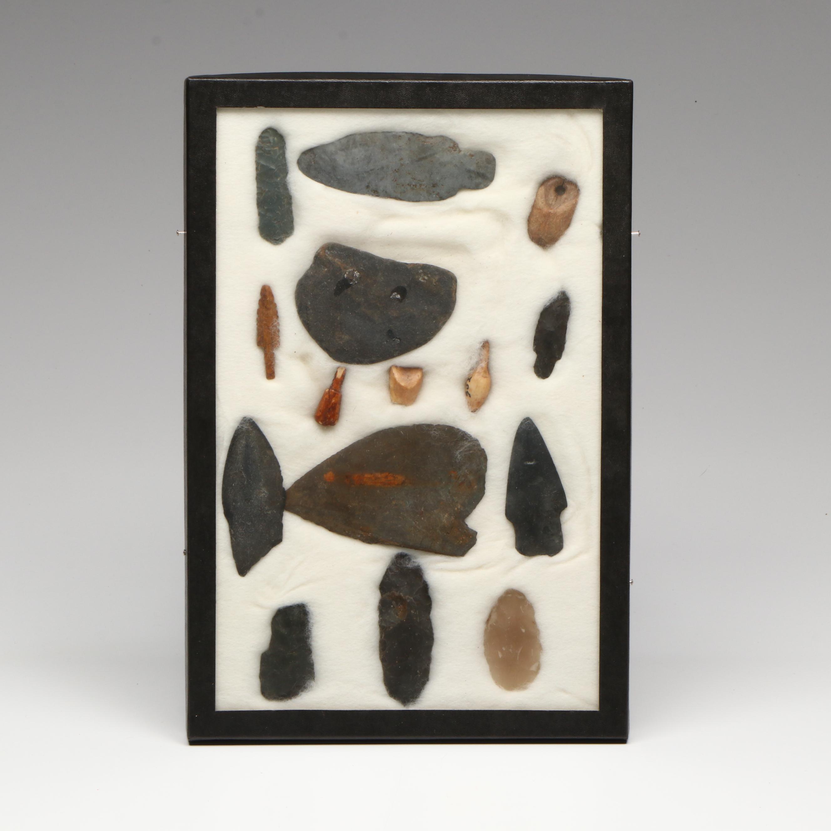 Indigenous Arctic Flint and Other Natural Material Hunting Implements and Tools